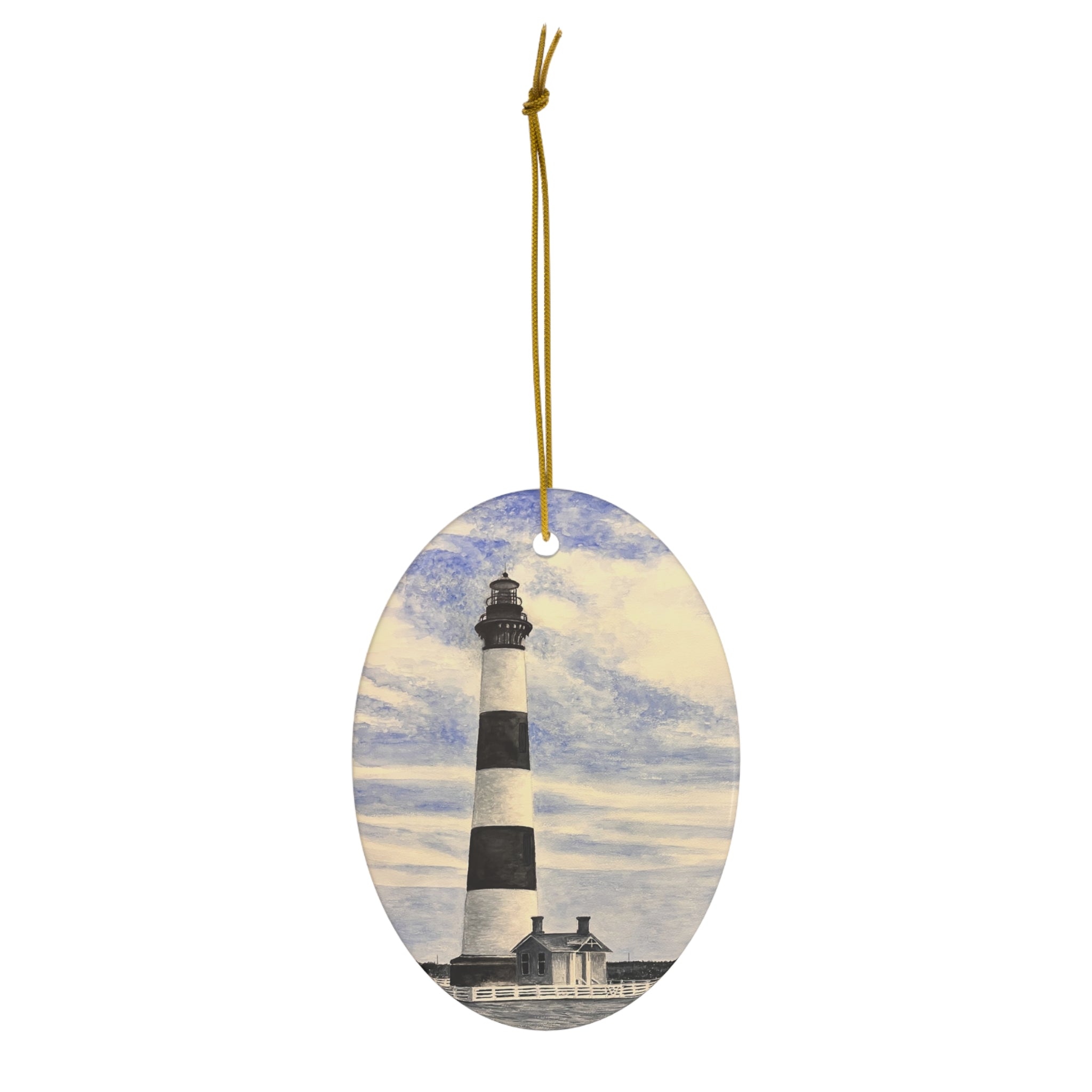 Bodie Island Lighthouse Ceramic Ornament, Signature Collection