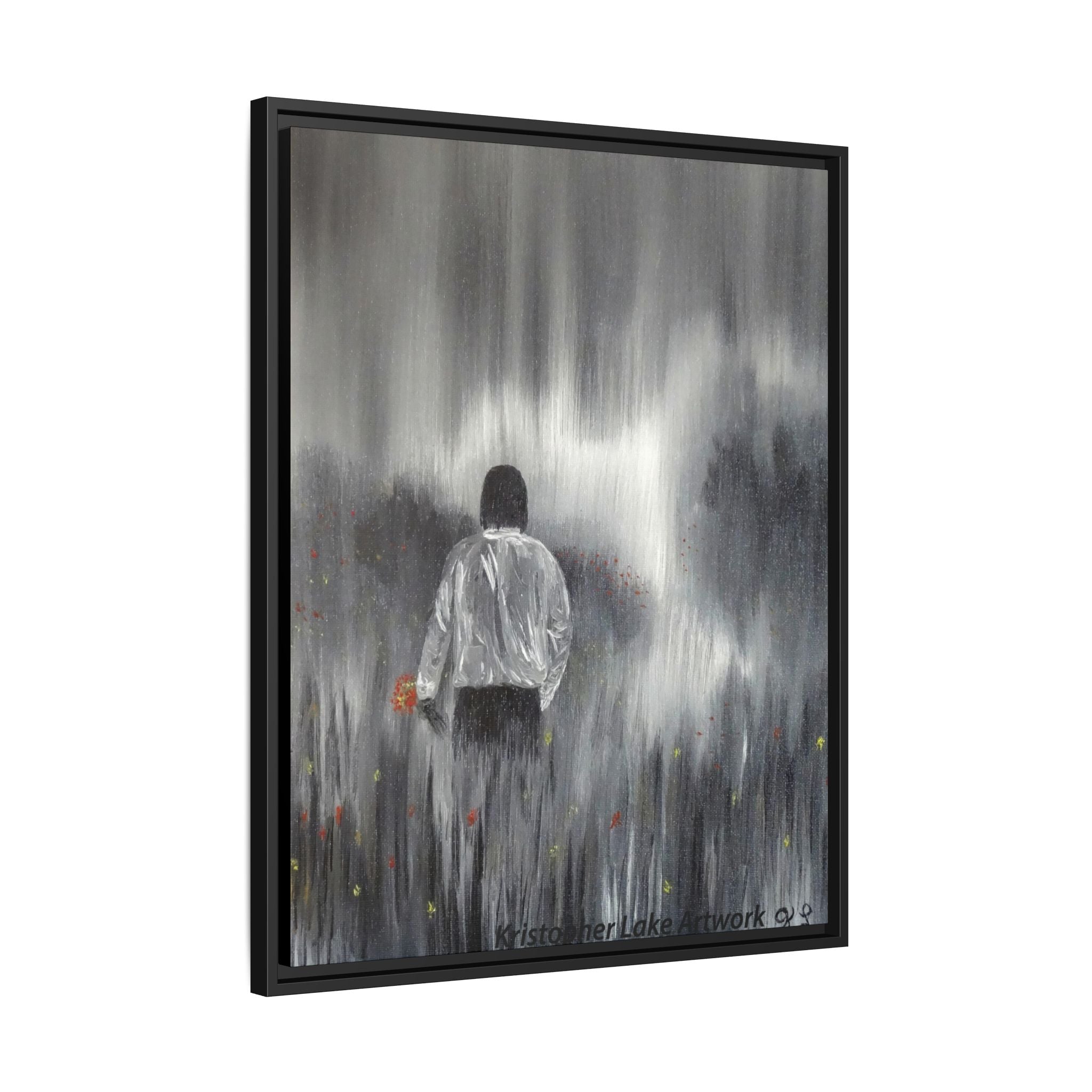 Dreamer painting Matte Canvas, Framed (Multi-color)