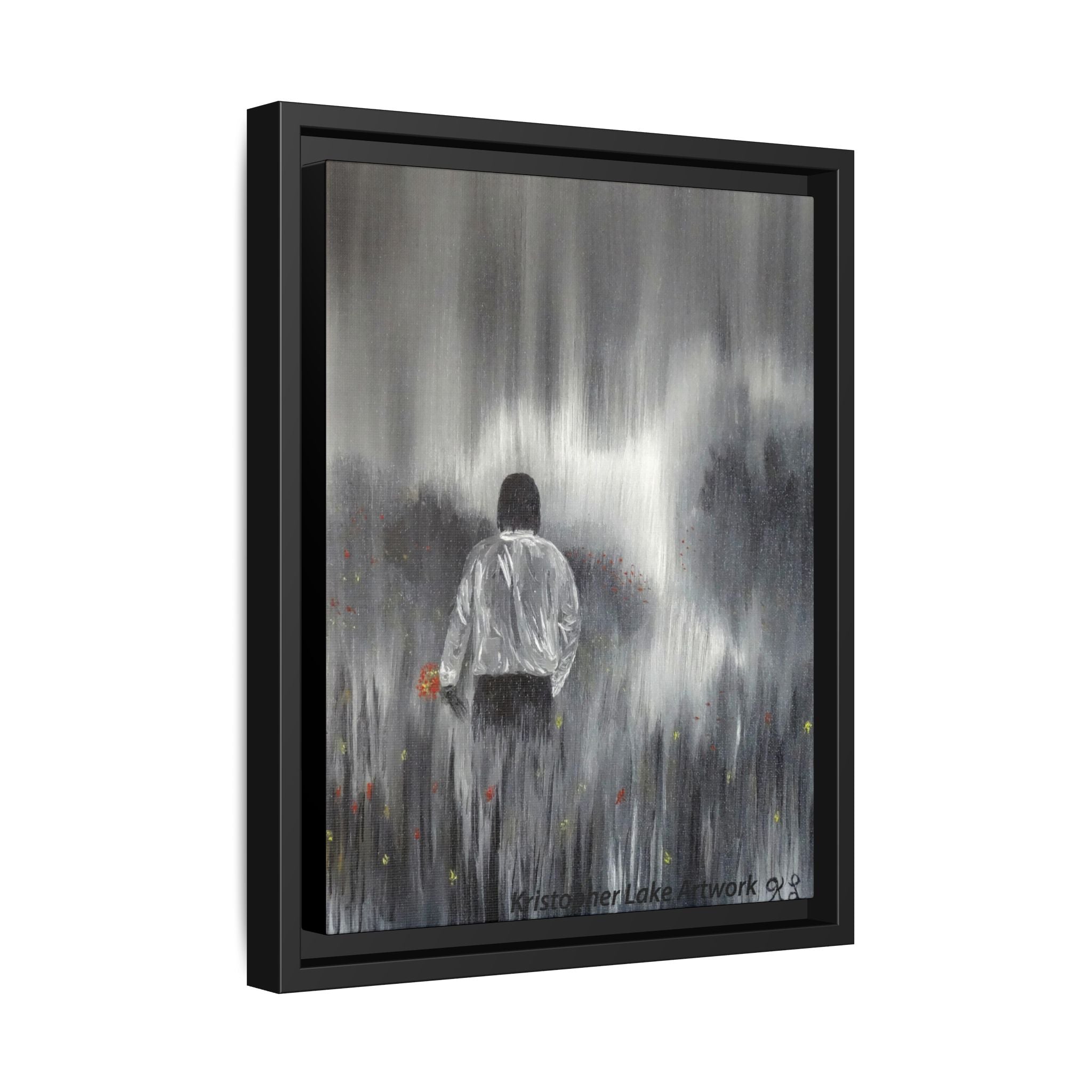 Dreamer painting Matte Canvas, Framed (Multi-color)