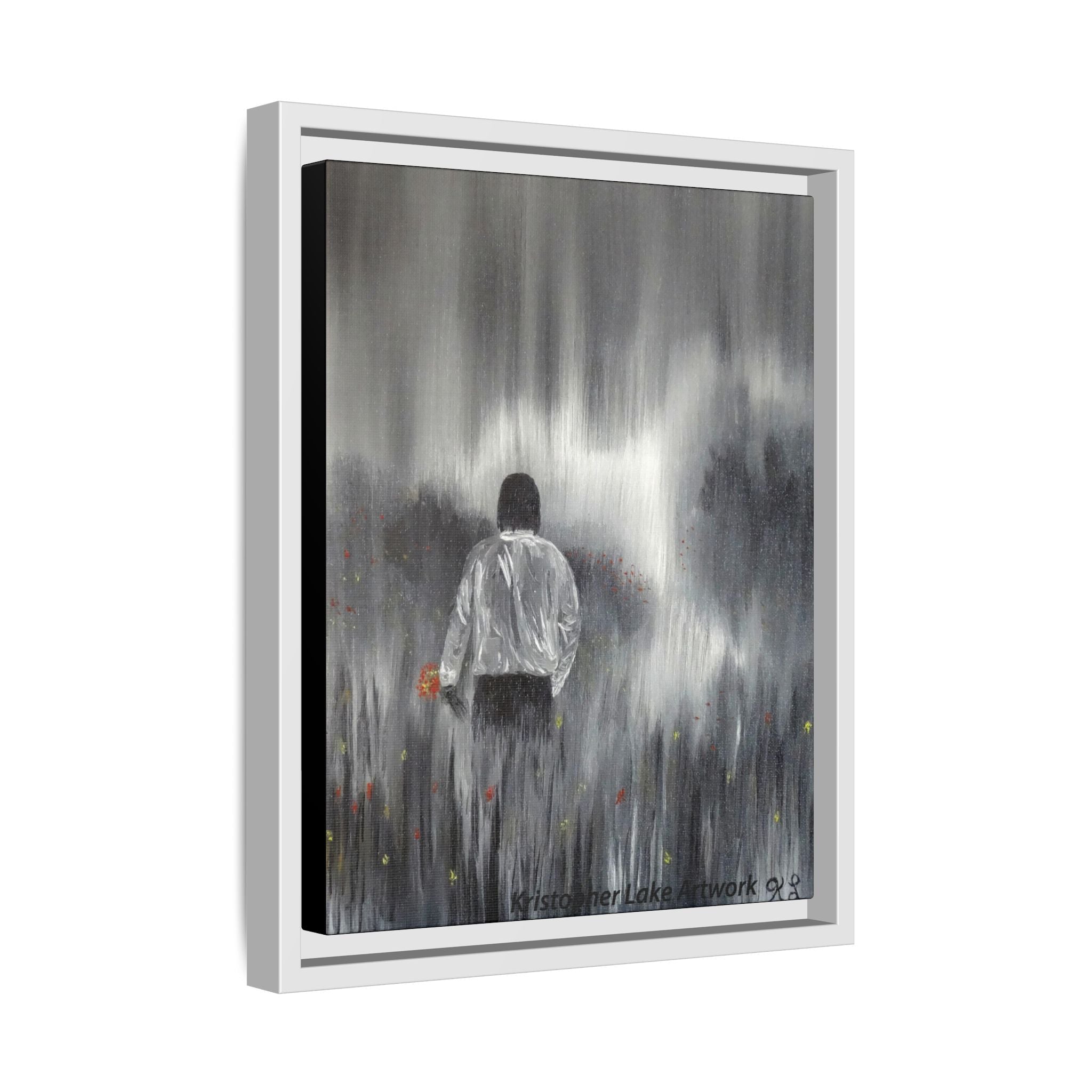 Dreamer painting Matte Canvas, Framed (Multi-color)