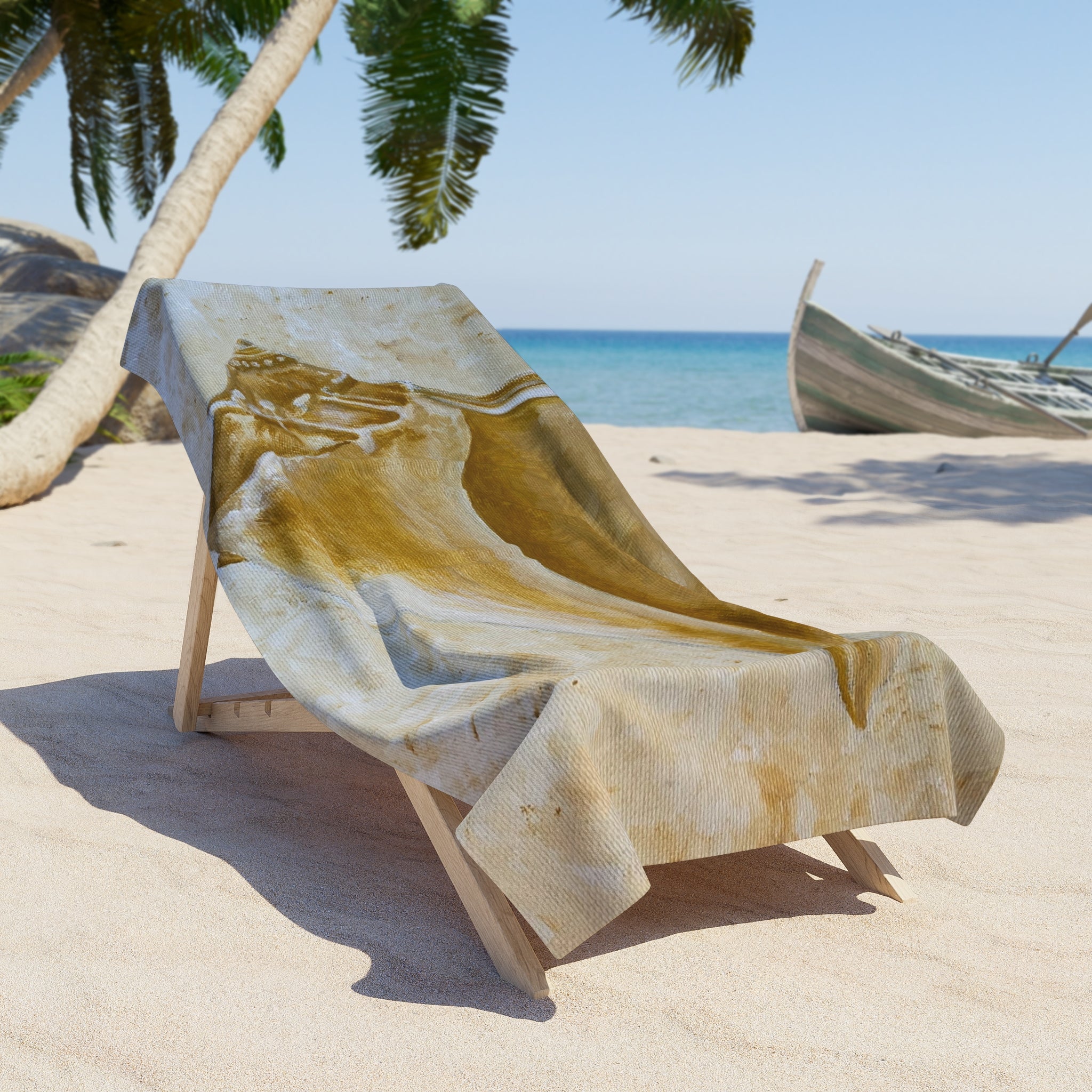 Welk Shell Oil Painting #2 Towel