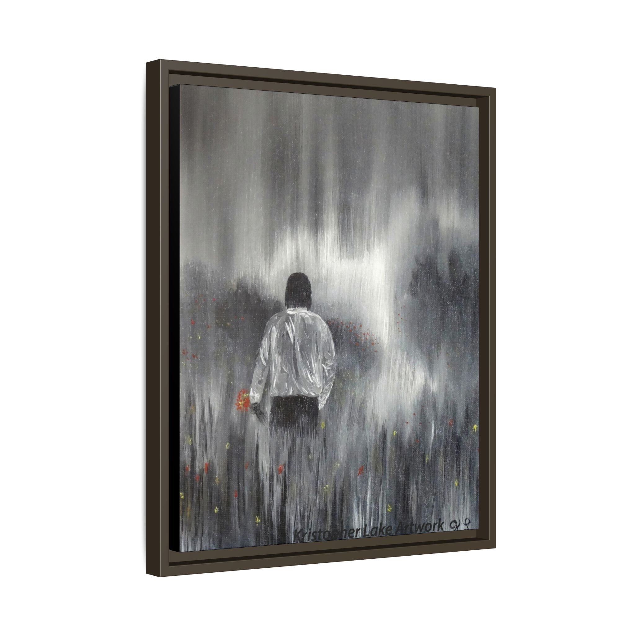 Dreamer painting Matte Canvas, Framed (Multi-color)