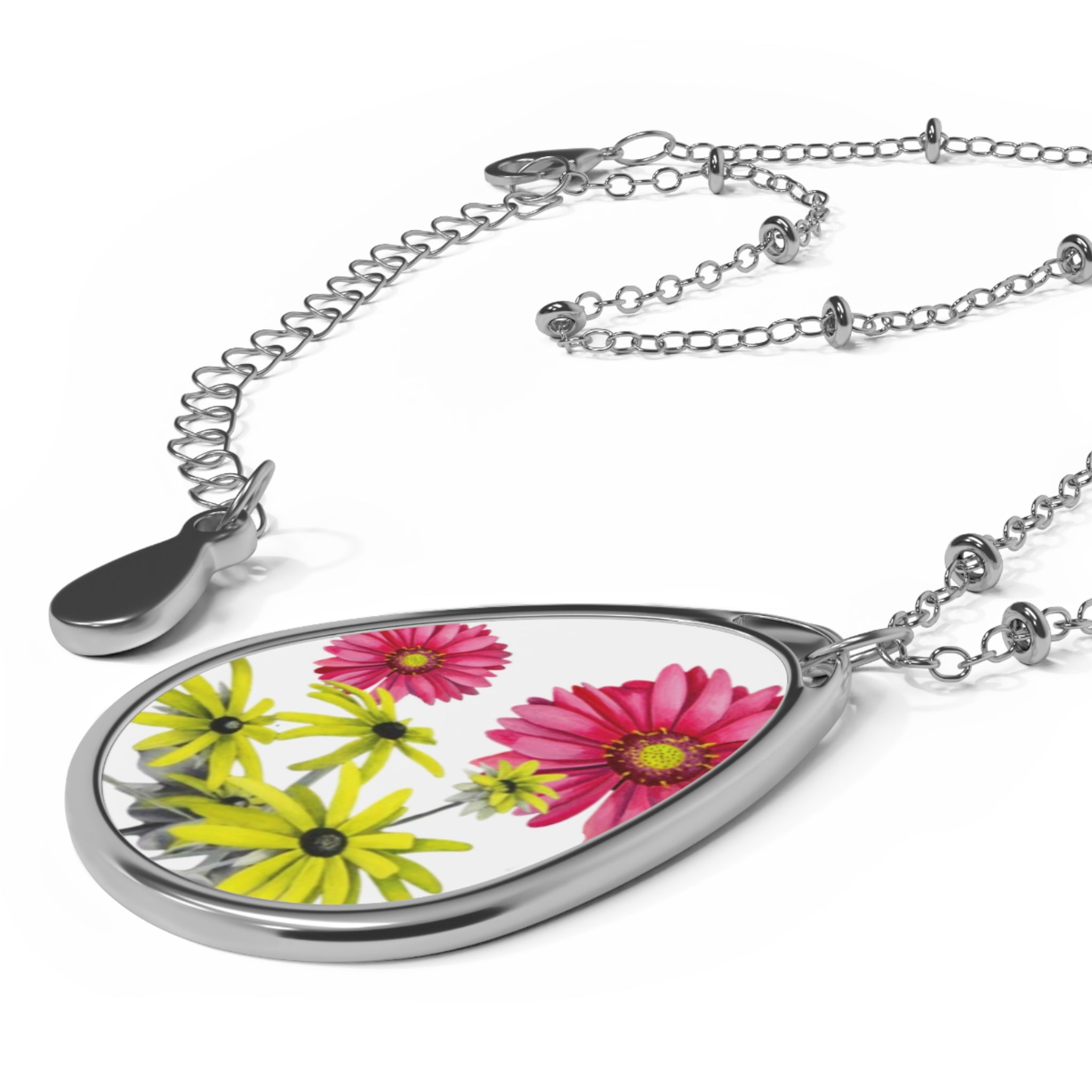 Flower Series Oval Necklace
