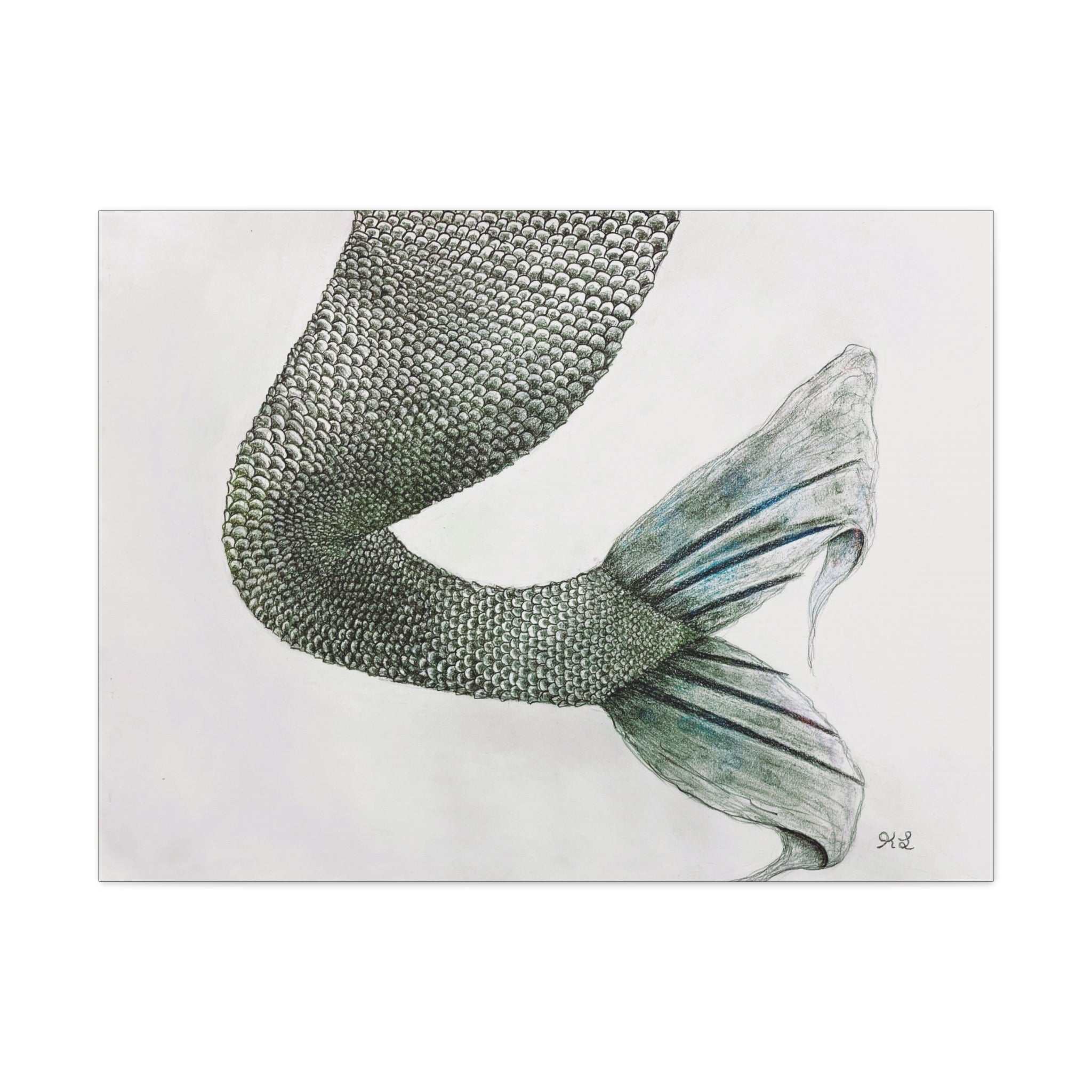 OBX Mermaid #1 Canvas Gallery Wraps