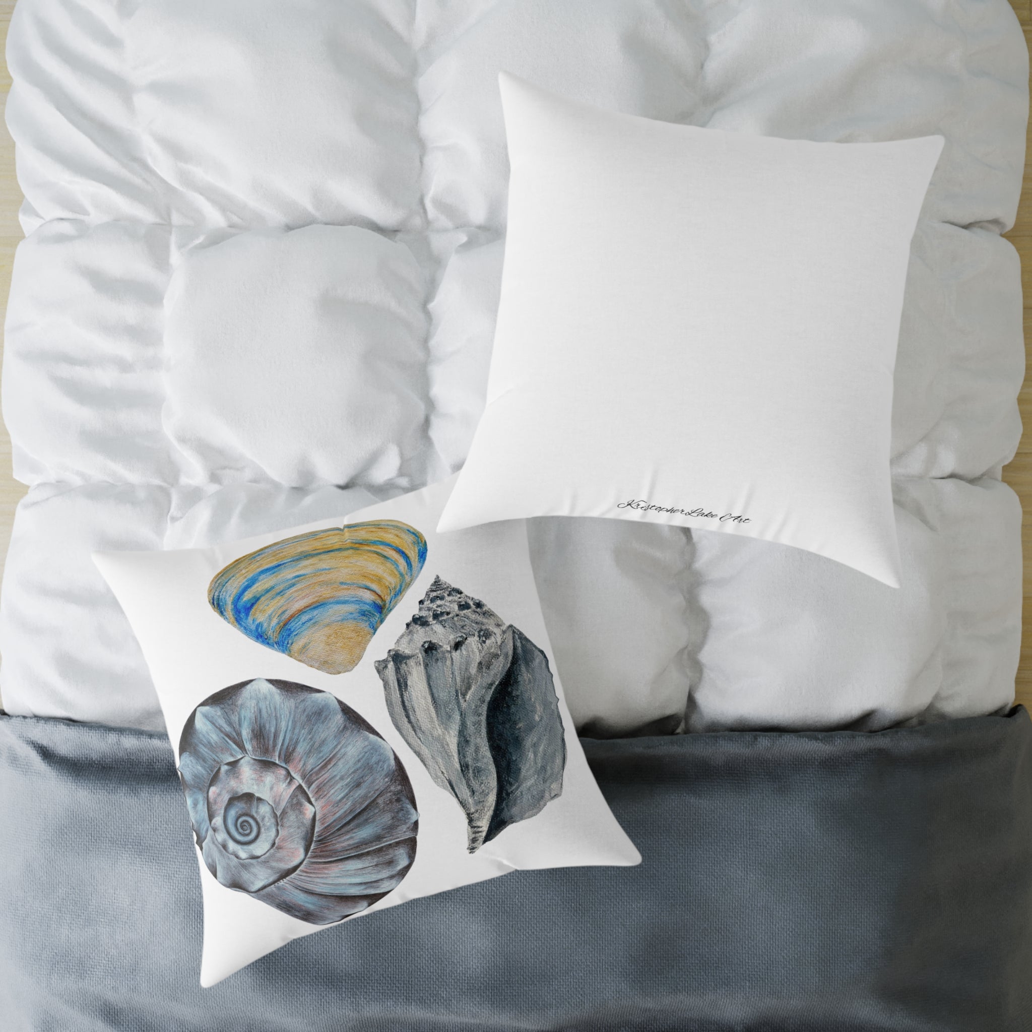 Welk Shell Square Canvas Pillow