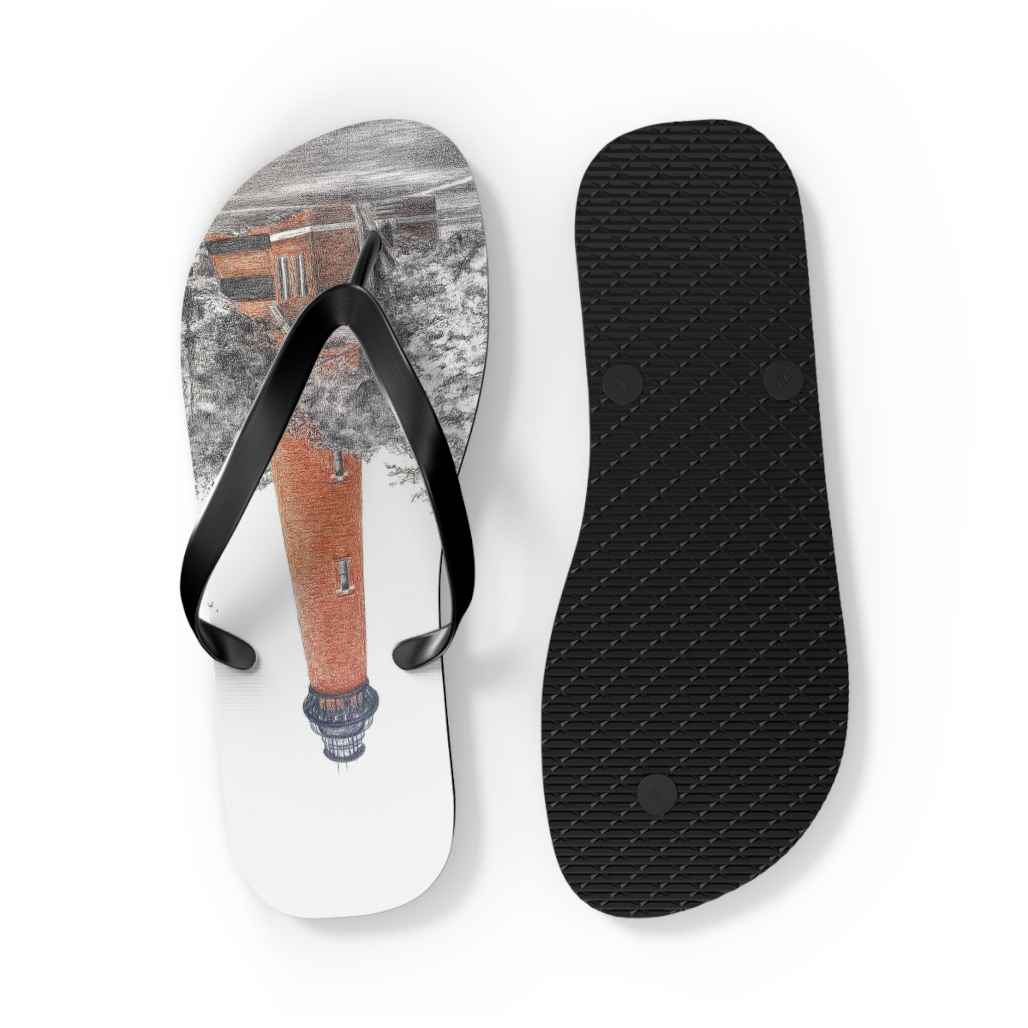 Universal Flip Flops OBX Currituck Lighthouse