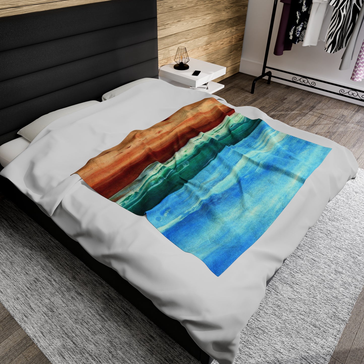 E Dogwood Beach Access Velveteen Plush Blanket