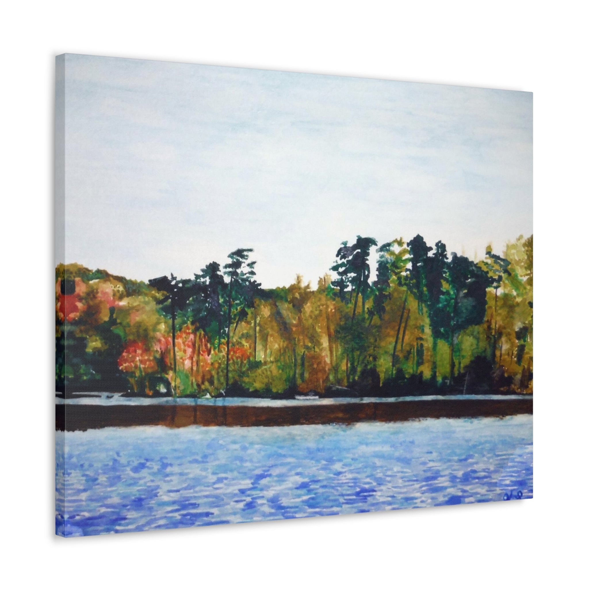 Lake Kayaking Canvas Gallery Wraps