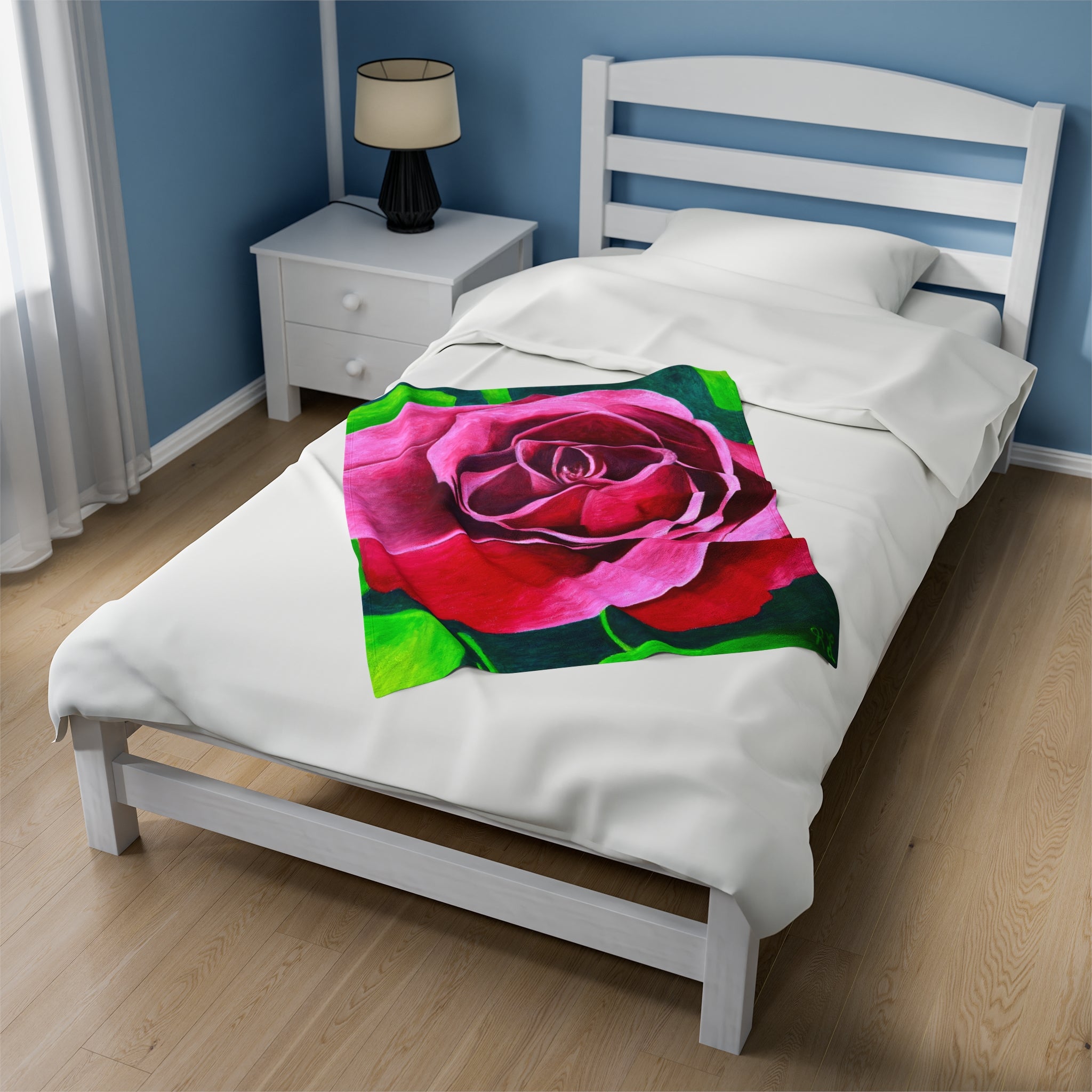 Second Rose Velveteen Plush Blanket