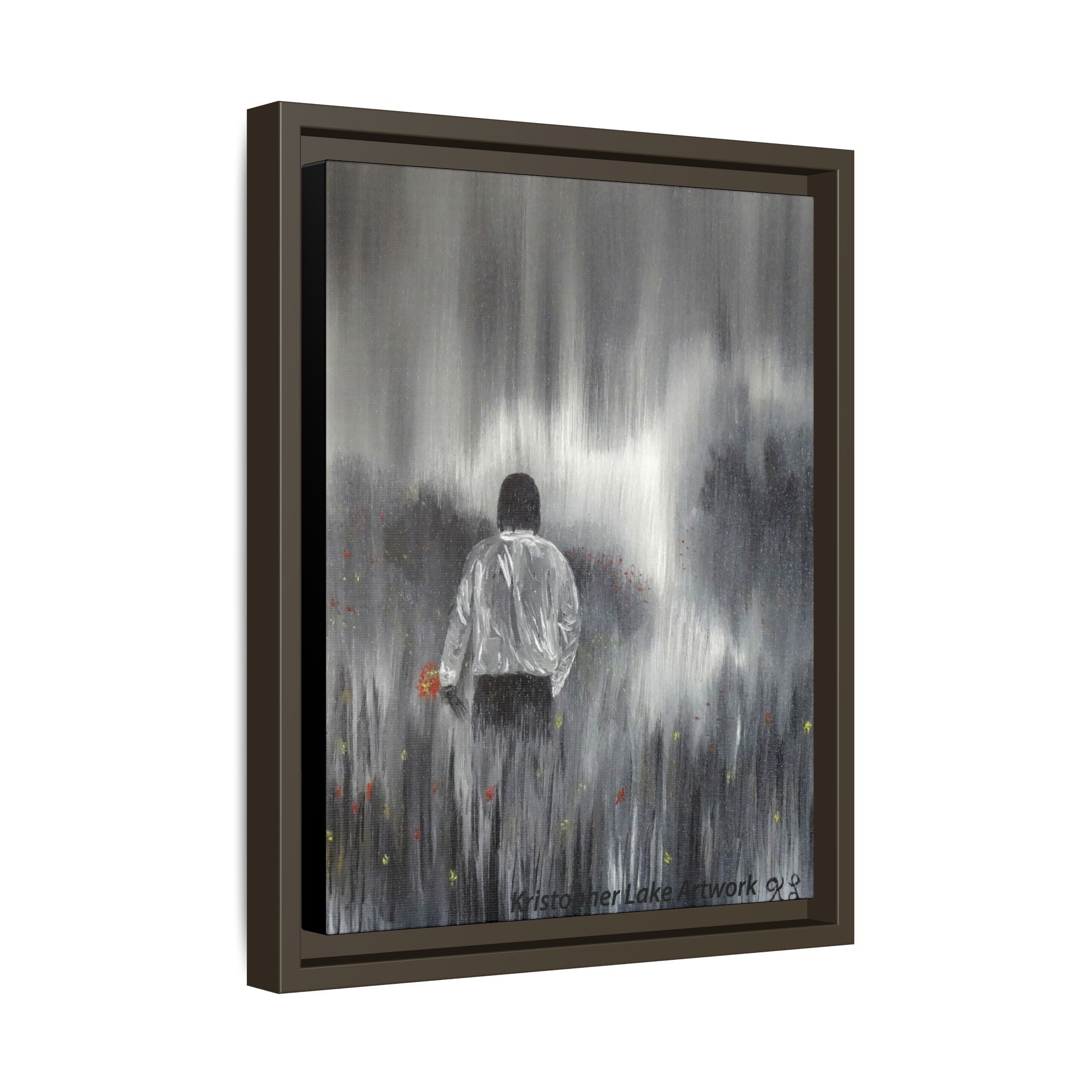 Dreamer painting Matte Canvas, Framed (Multi-color)