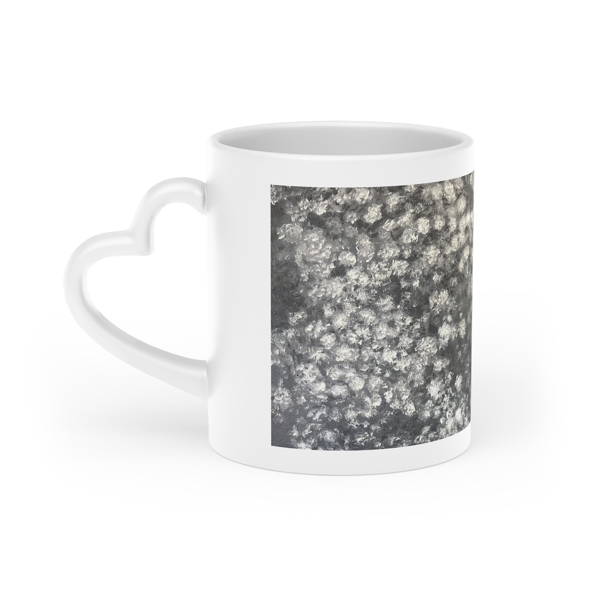 "Artist Rose" oil painting Heart-Shaped Mug