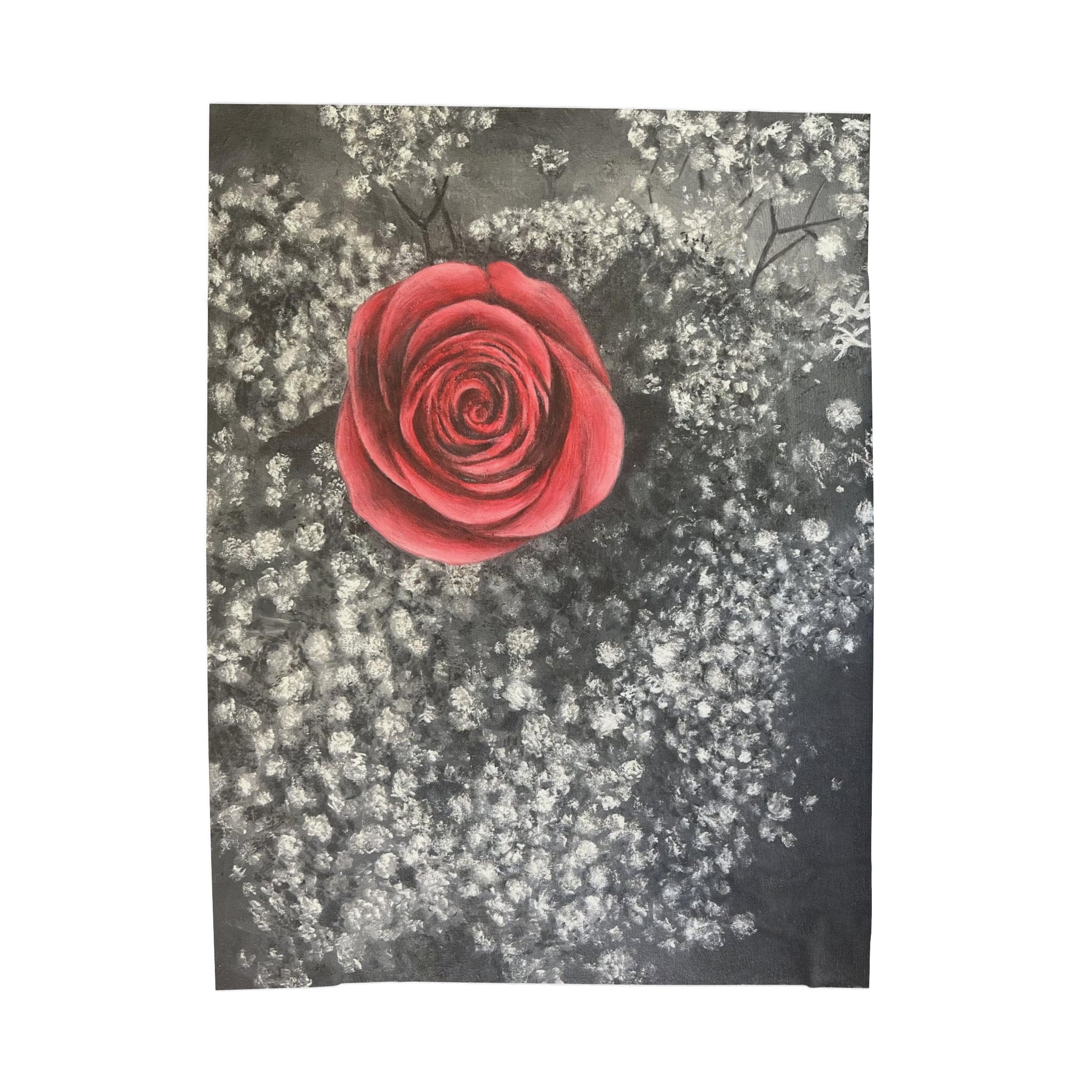 Artist Rose Velveteen Plush Blanket