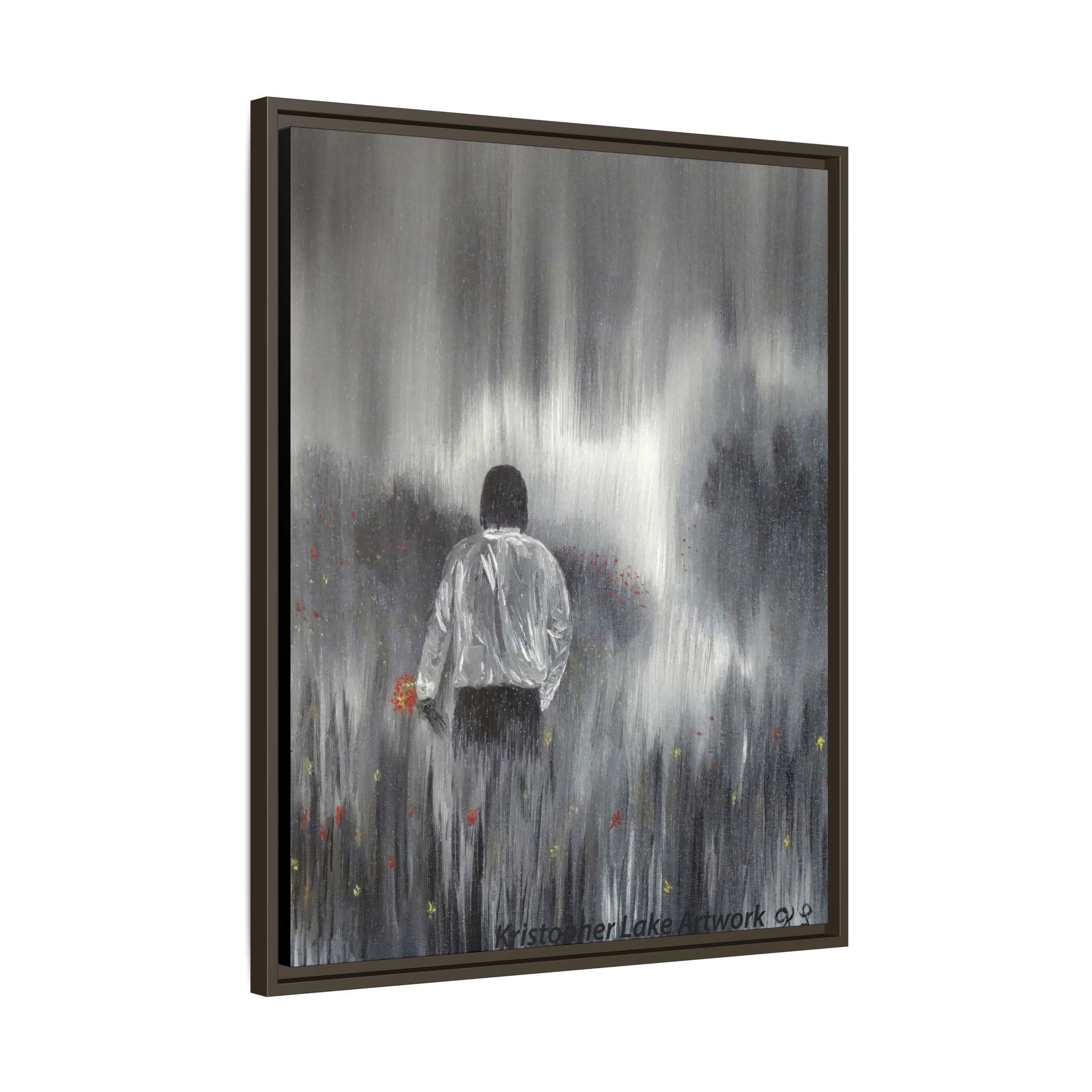 Dreamer painting Matte Canvas, Framed (Multi-color)