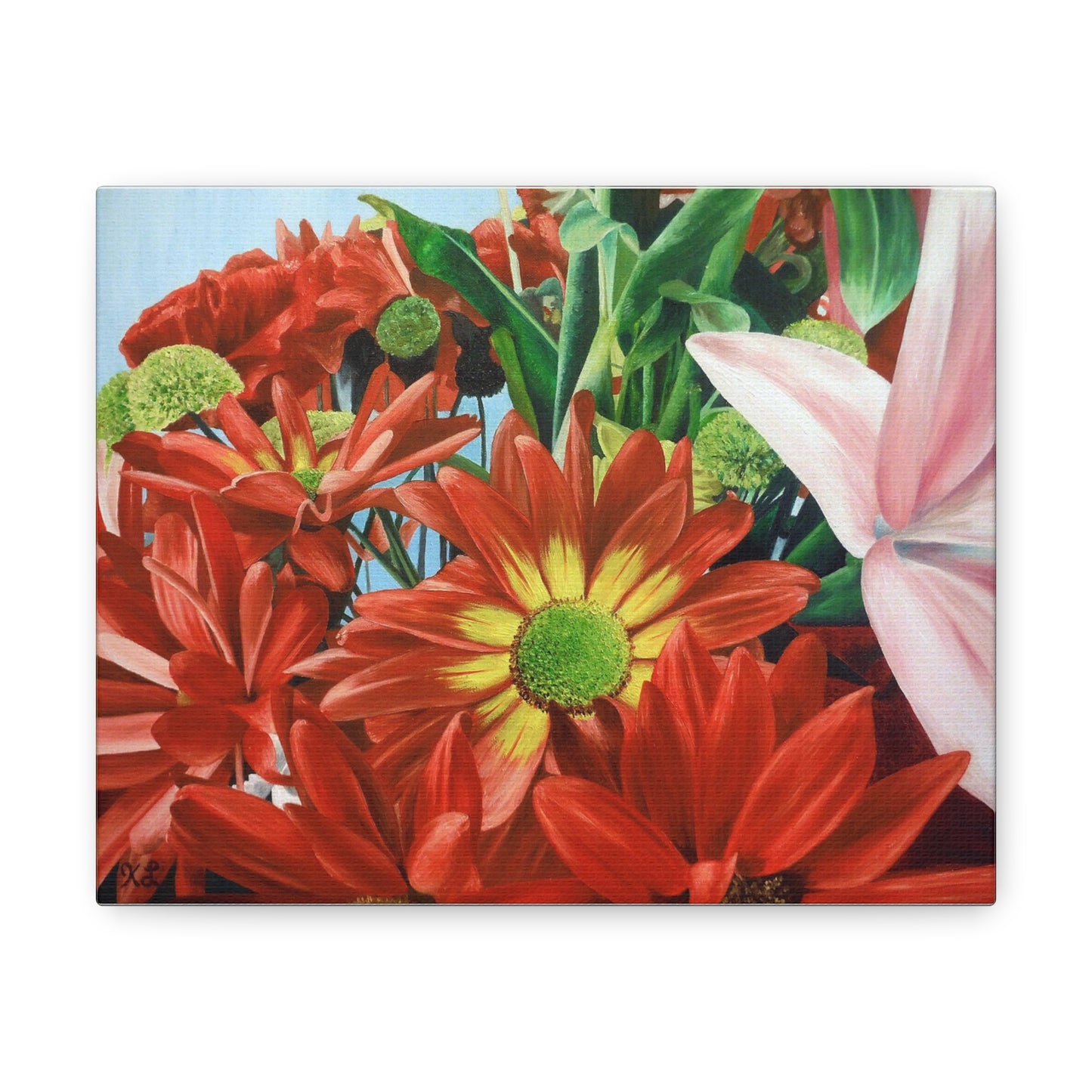 Gallery Print of the Original Oil Painting "Bunch Of Flowers"