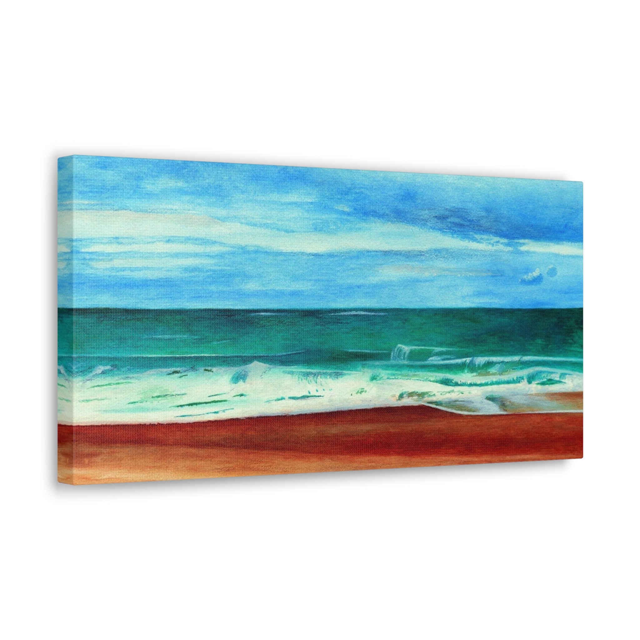 E. Dogwood Beach Access hand painted watercolor painting Canvas Gallery Wraps