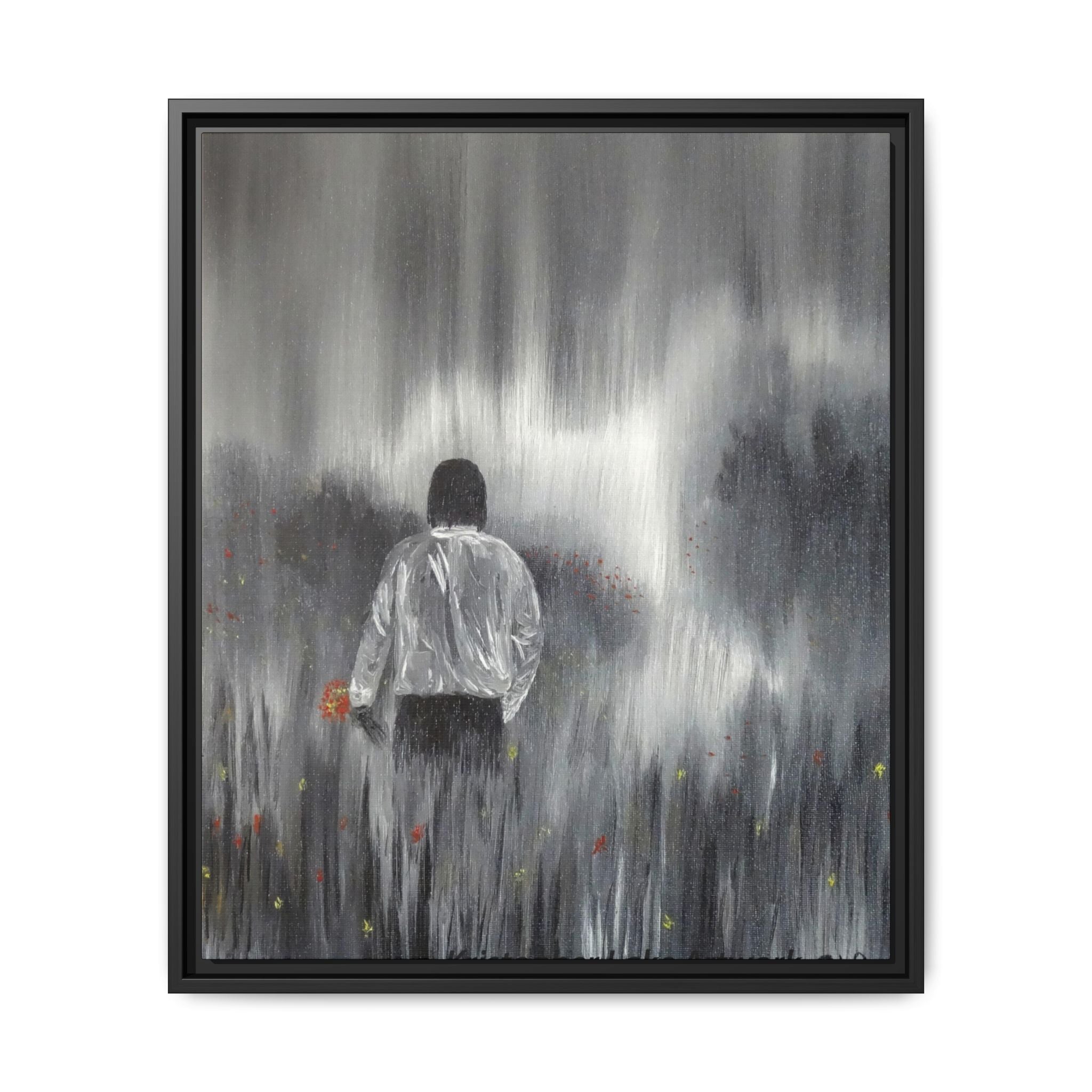 Dreamer painting Matte Canvas, Framed (Multi-color)