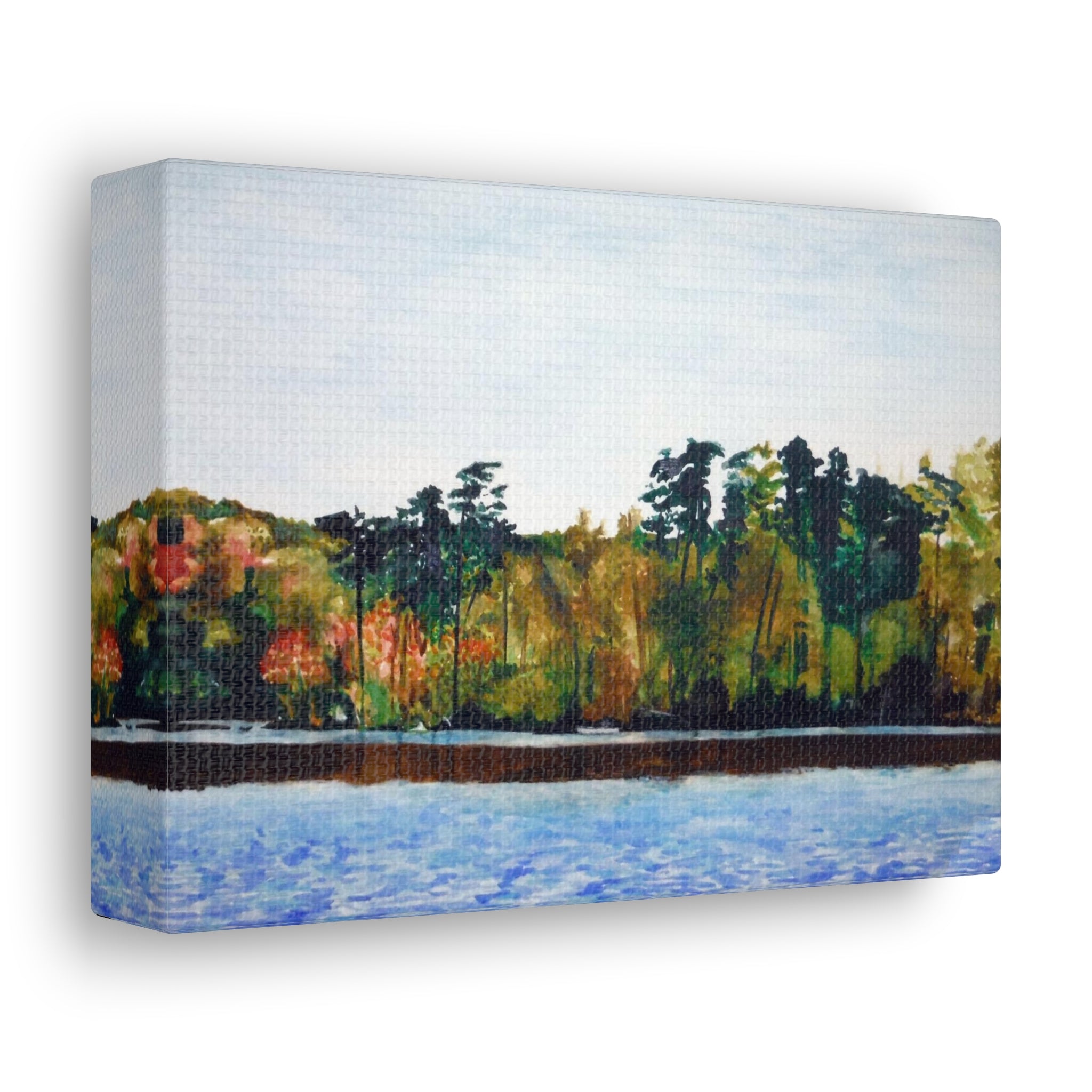 Lake Kayaking Canvas Gallery Wraps