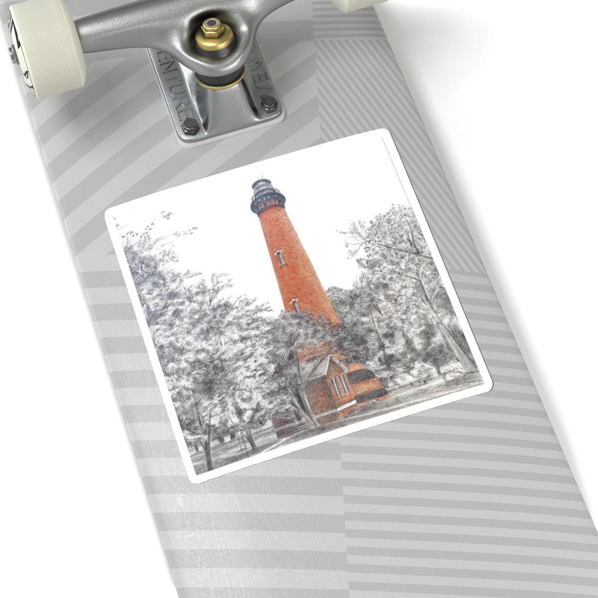 Currituck Lighthouse Kiss-Cut Stickers
