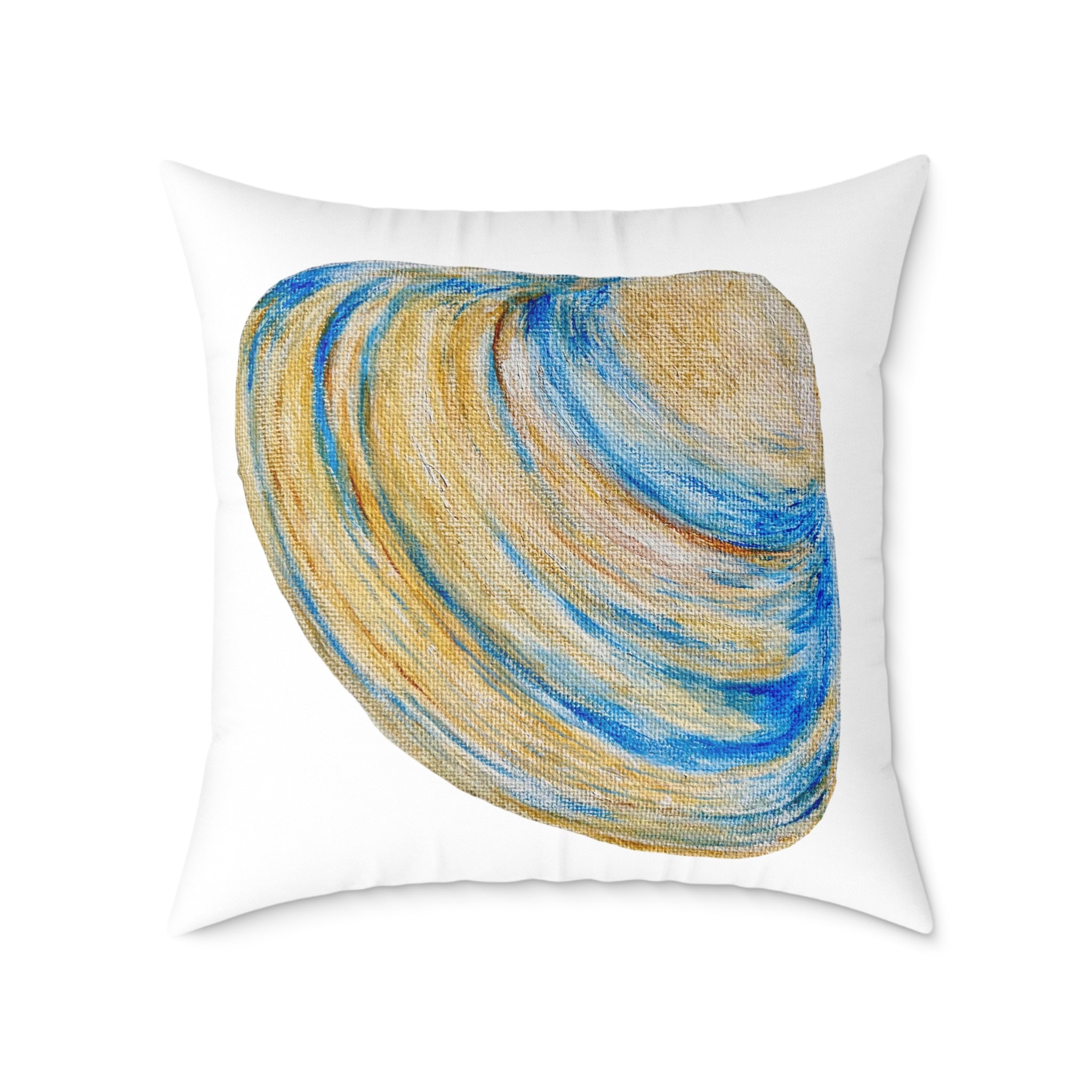 Clam Shell Square Canvas Pillow