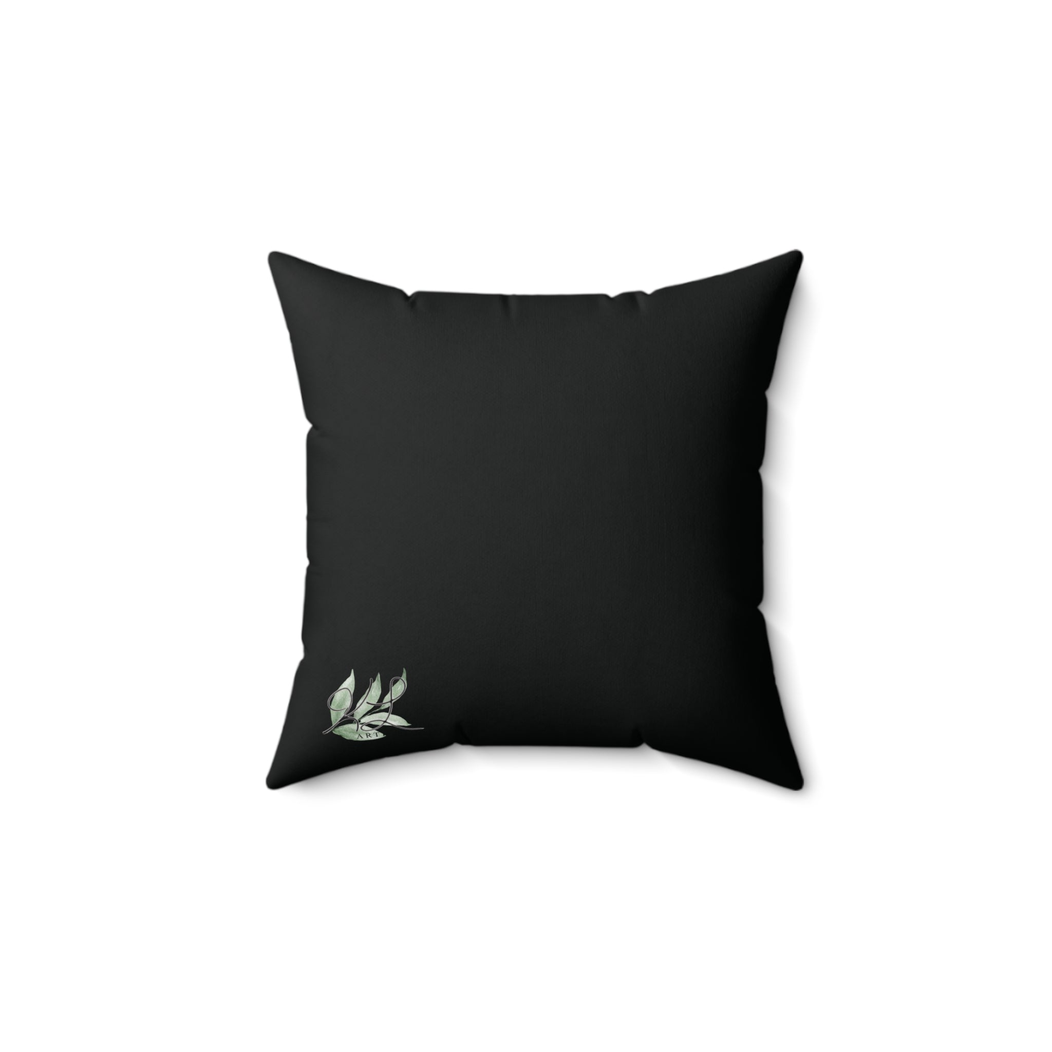 Red Flower oil painting Square Pillow