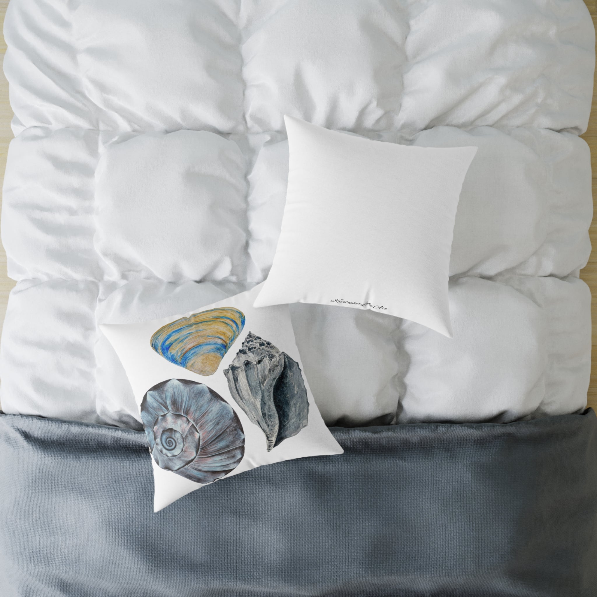Welk Shell Square Canvas Pillow