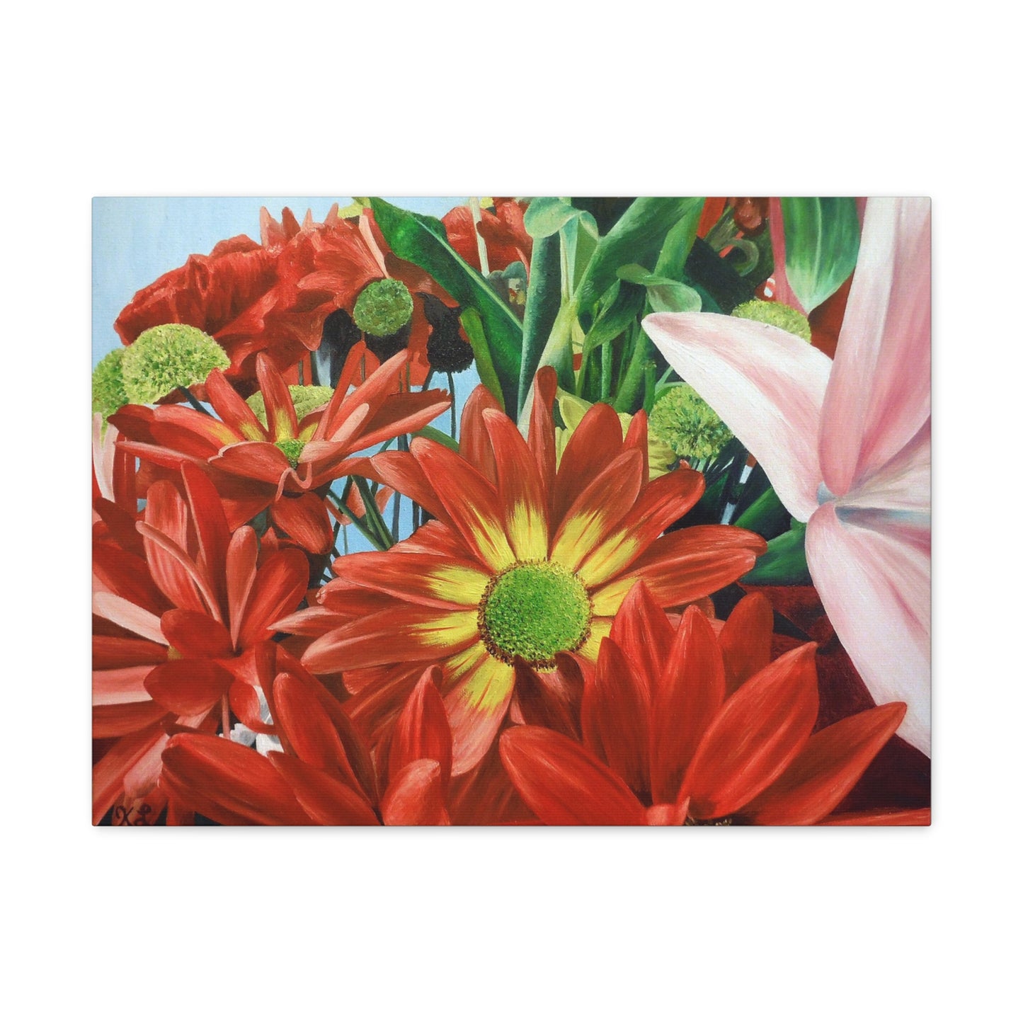 Gallery Print of the Original Oil Painting "Bunch Of Flowers"
