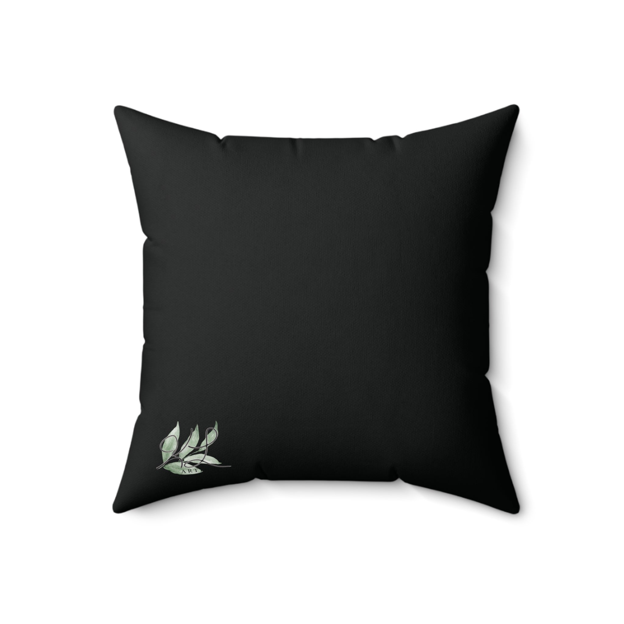 Red Flower oil painting Square Pillow