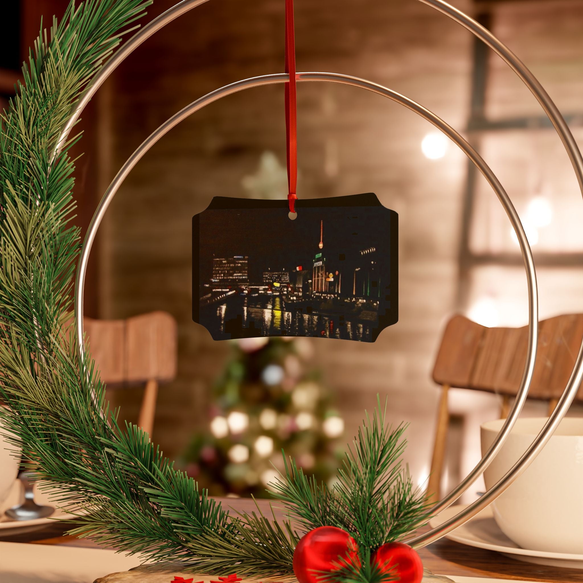 Baltimore Inner Harbor Aluminum Ornaments (1pc, 5pcs, 10pcs, 20pcs)