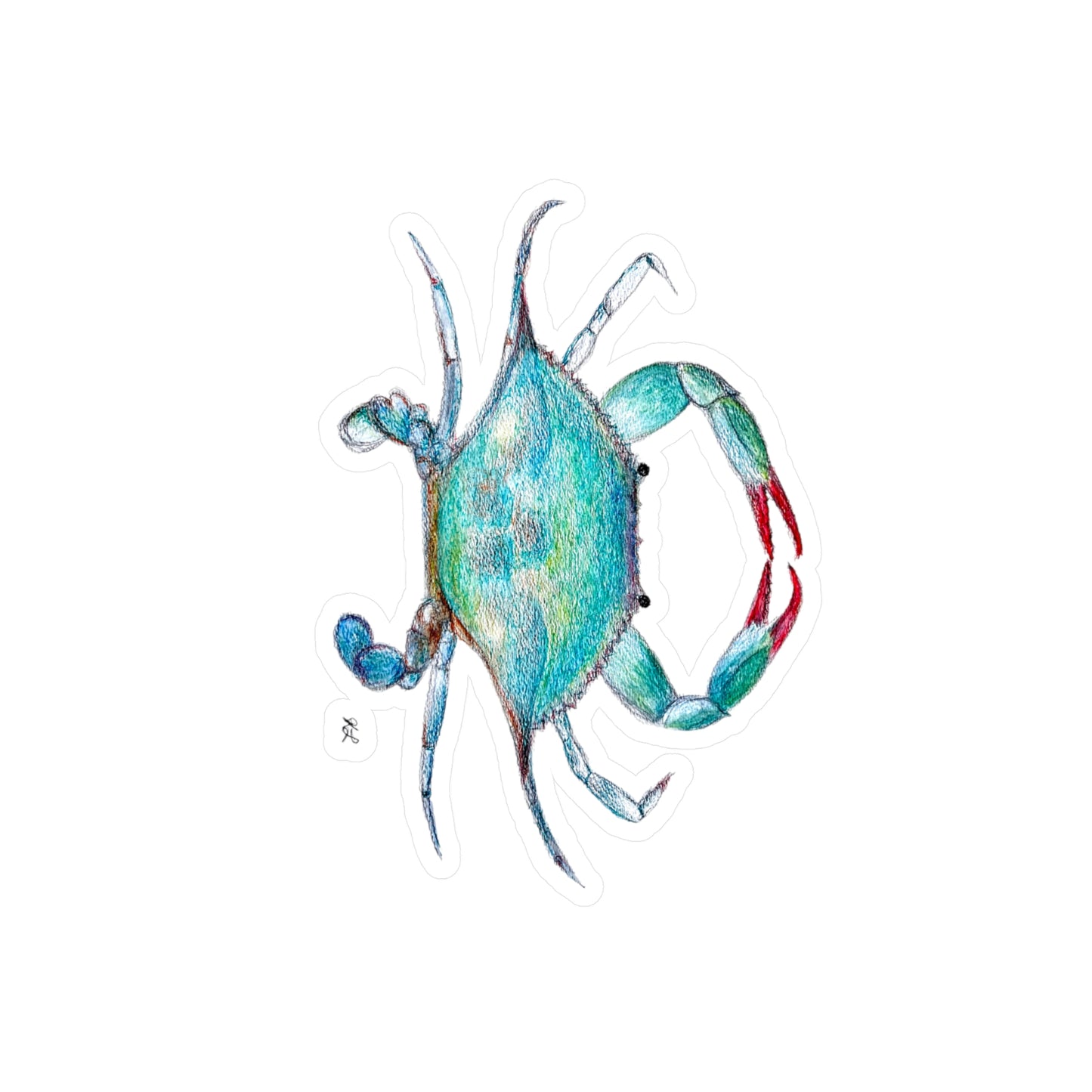 Blue Crab Vinyl Decals