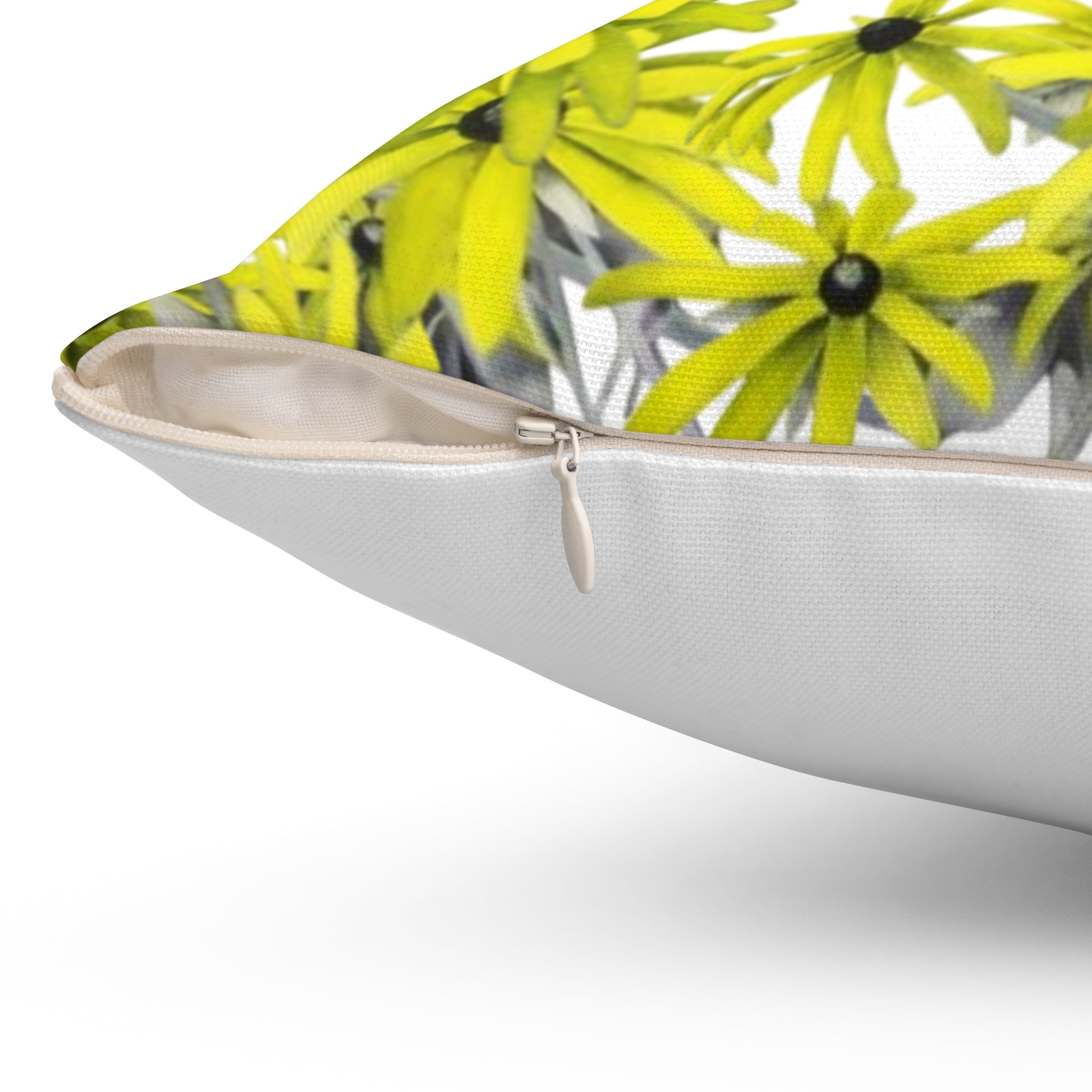 Le' Daisy oil painting square pillow