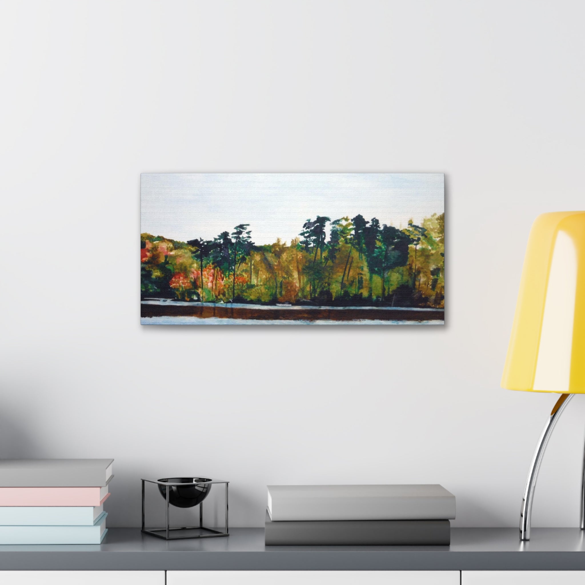 Lake Kayaking Canvas Gallery Wraps