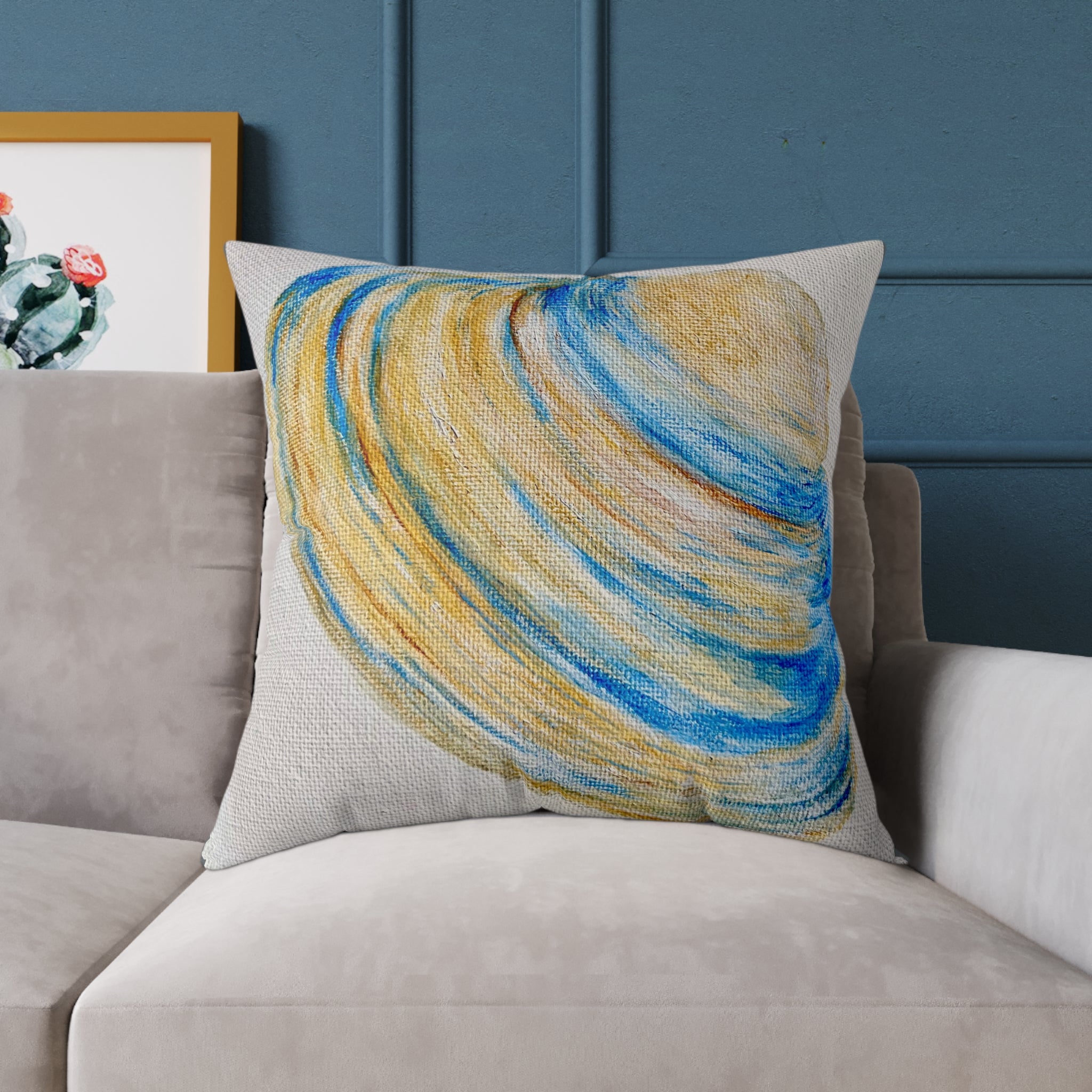 Clam Shell Square Canvas Pillow