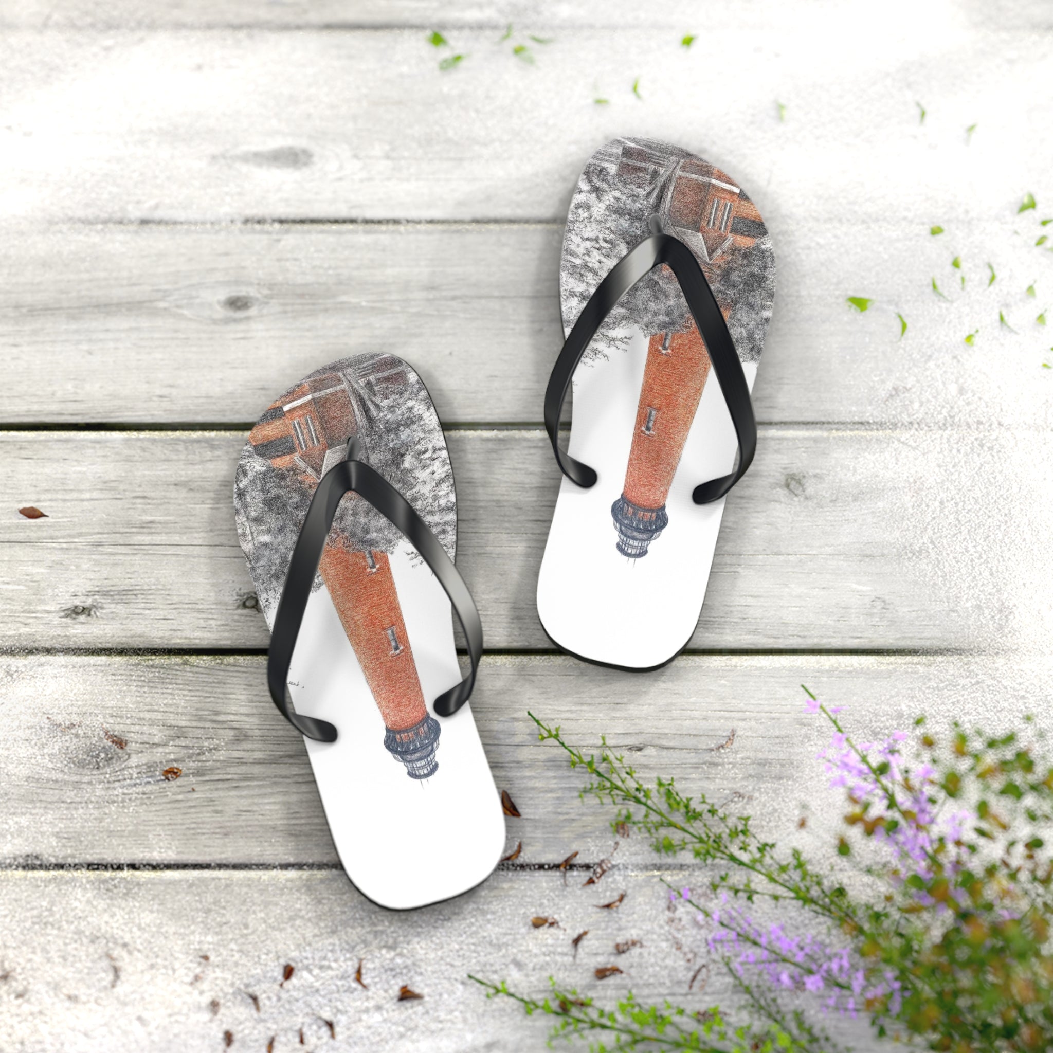 Universal Flip Flops OBX Currituck Lighthouse