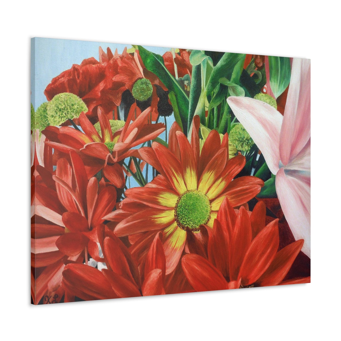 Gallery Print of the Original Oil Painting "Bunch Of Flowers"