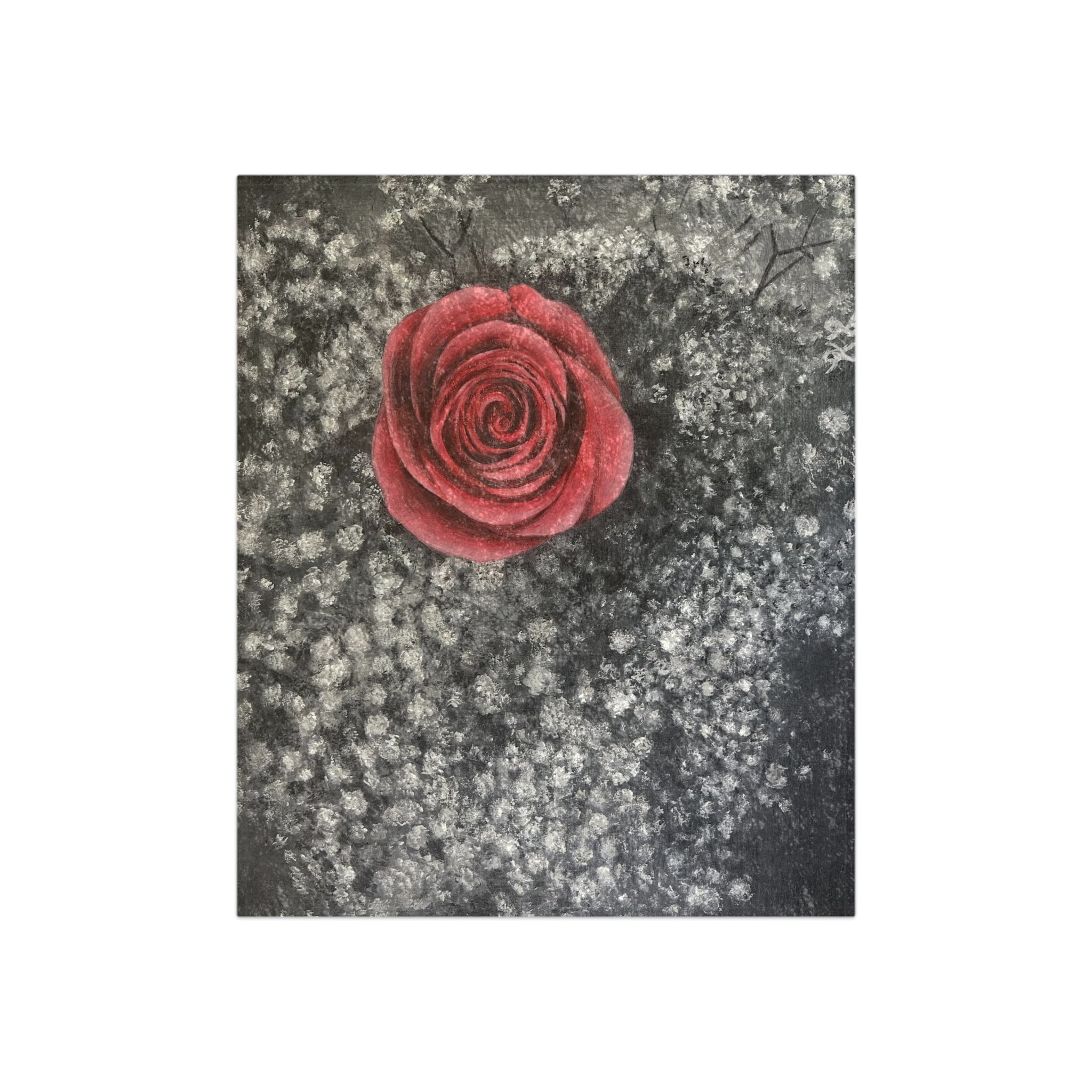 Artist Rose Crushed Velvet Blanket