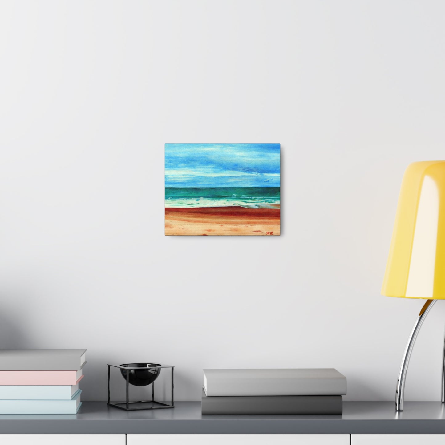 E. Dogwood Beach Access hand painted watercolor painting Canvas Gallery Wraps