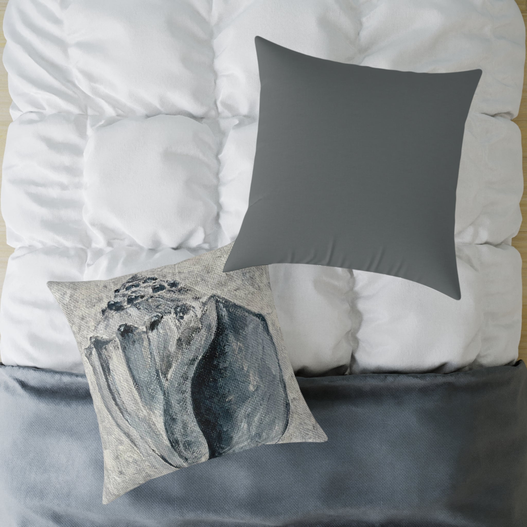 Welk Shell Square Canvas Pillow