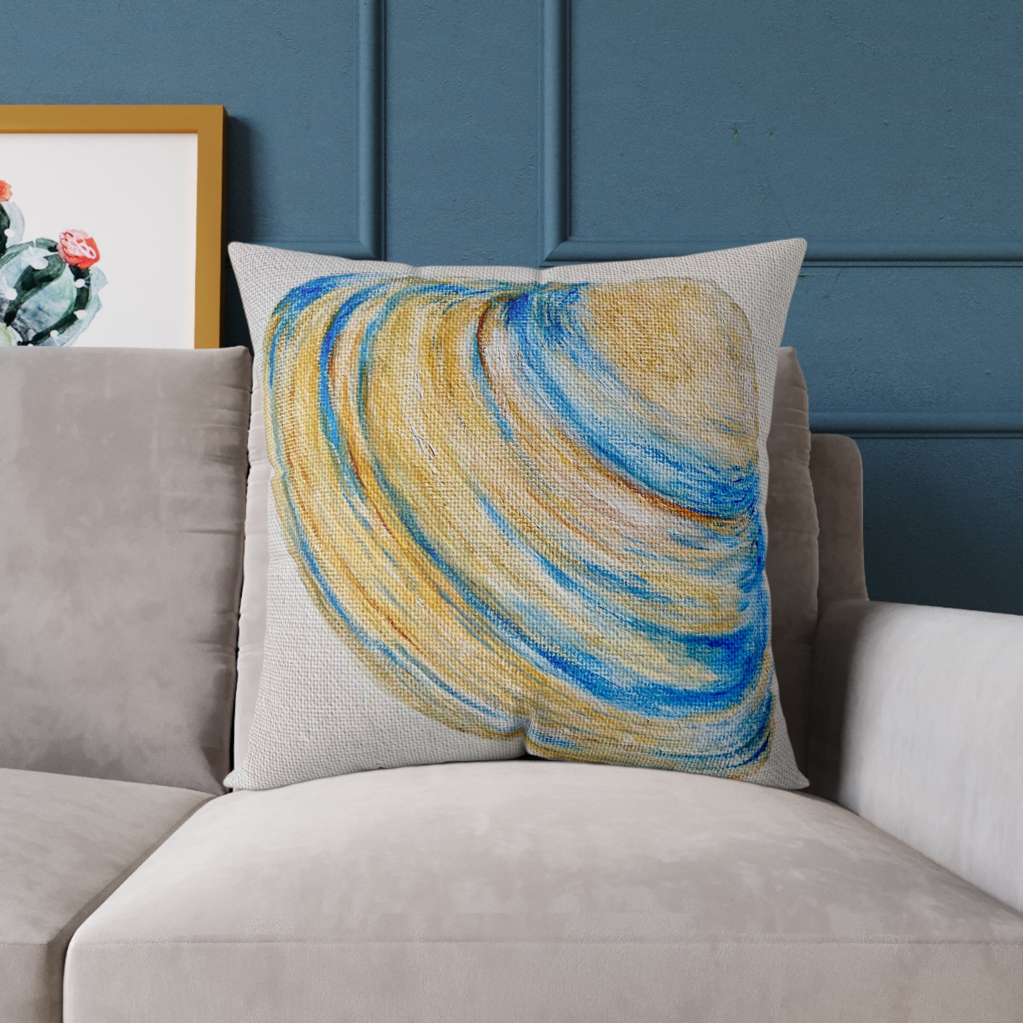 Clam Shell Square Canvas Pillow