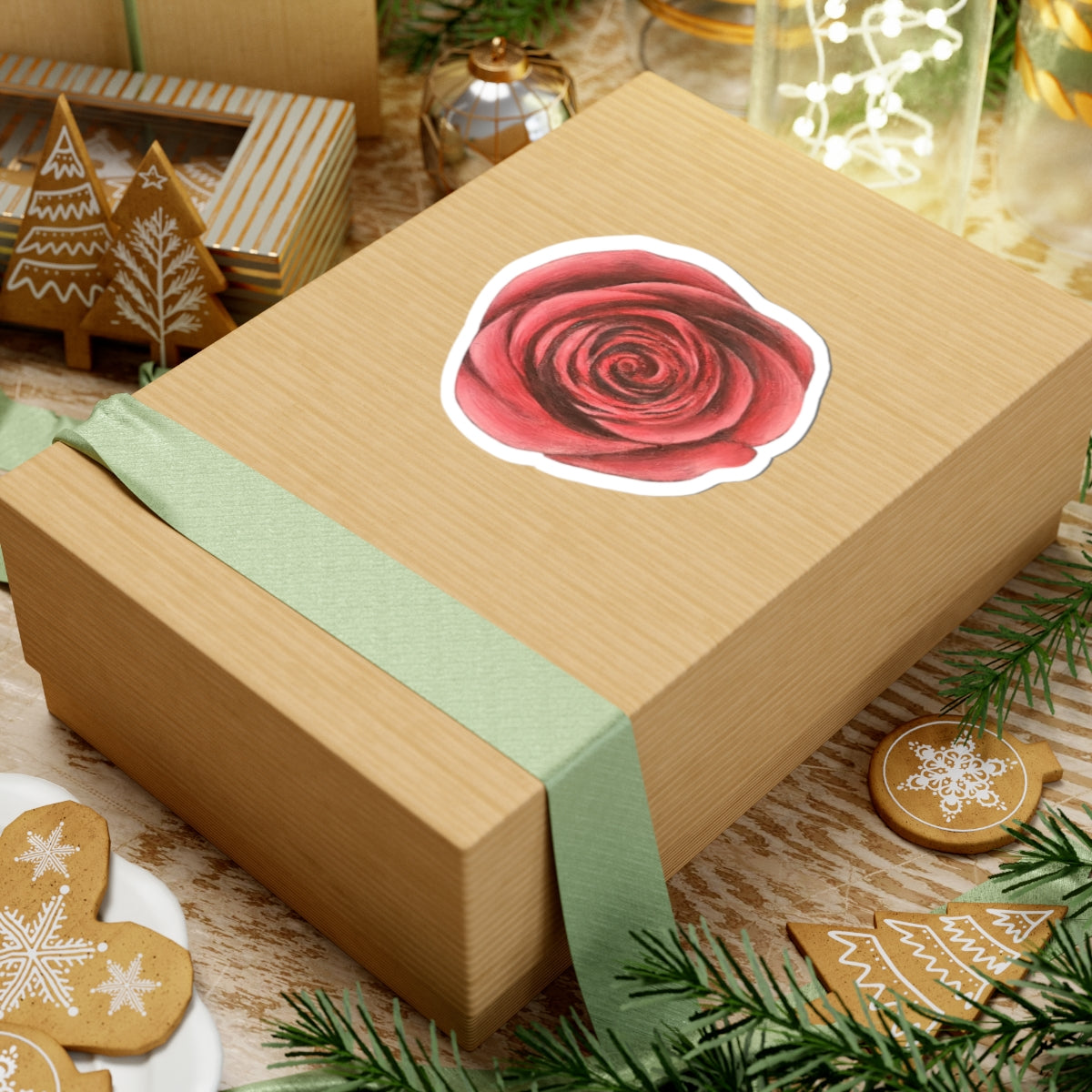 Artist Rose Kiss-Cut Stickers