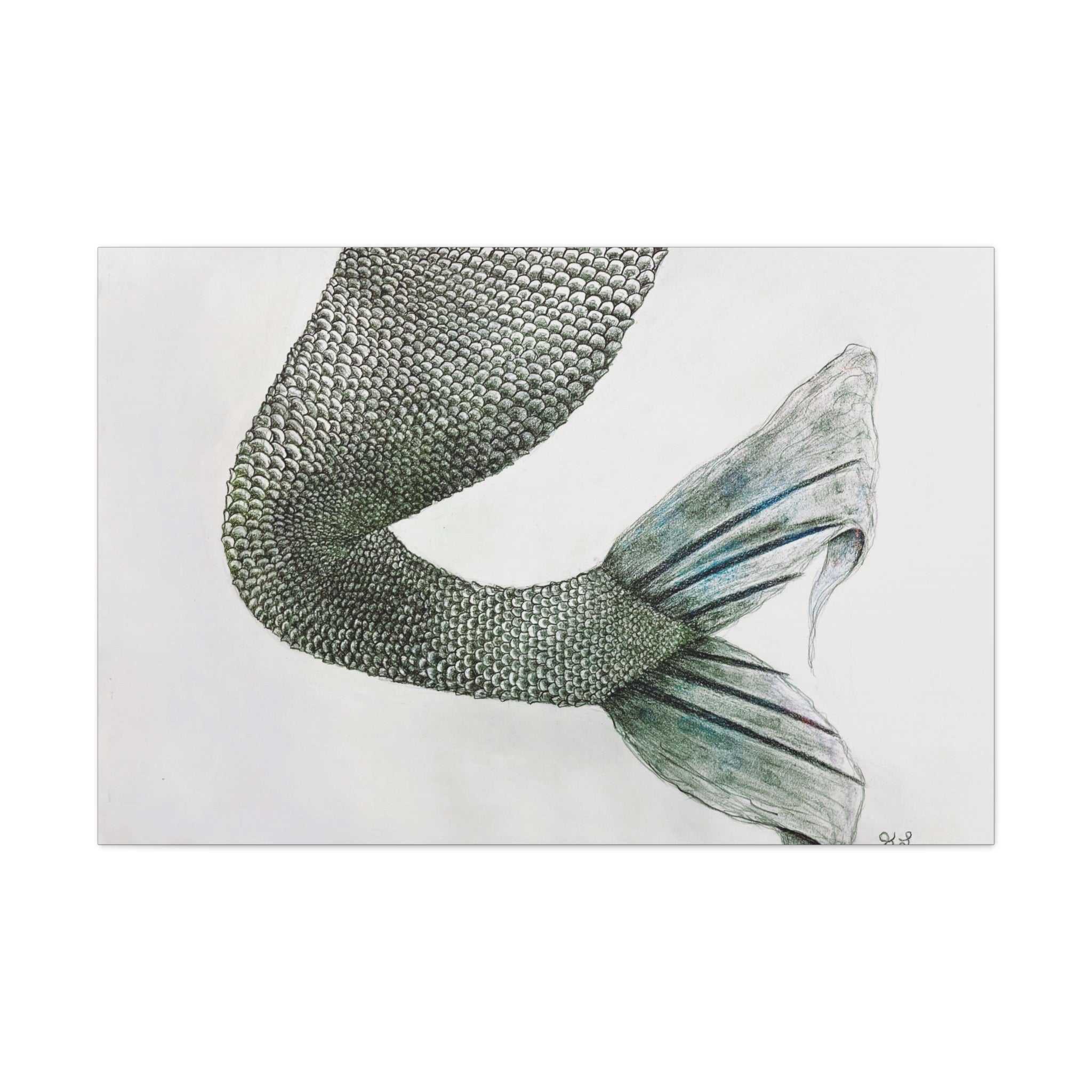 OBX Mermaid #1 Canvas Gallery Wraps