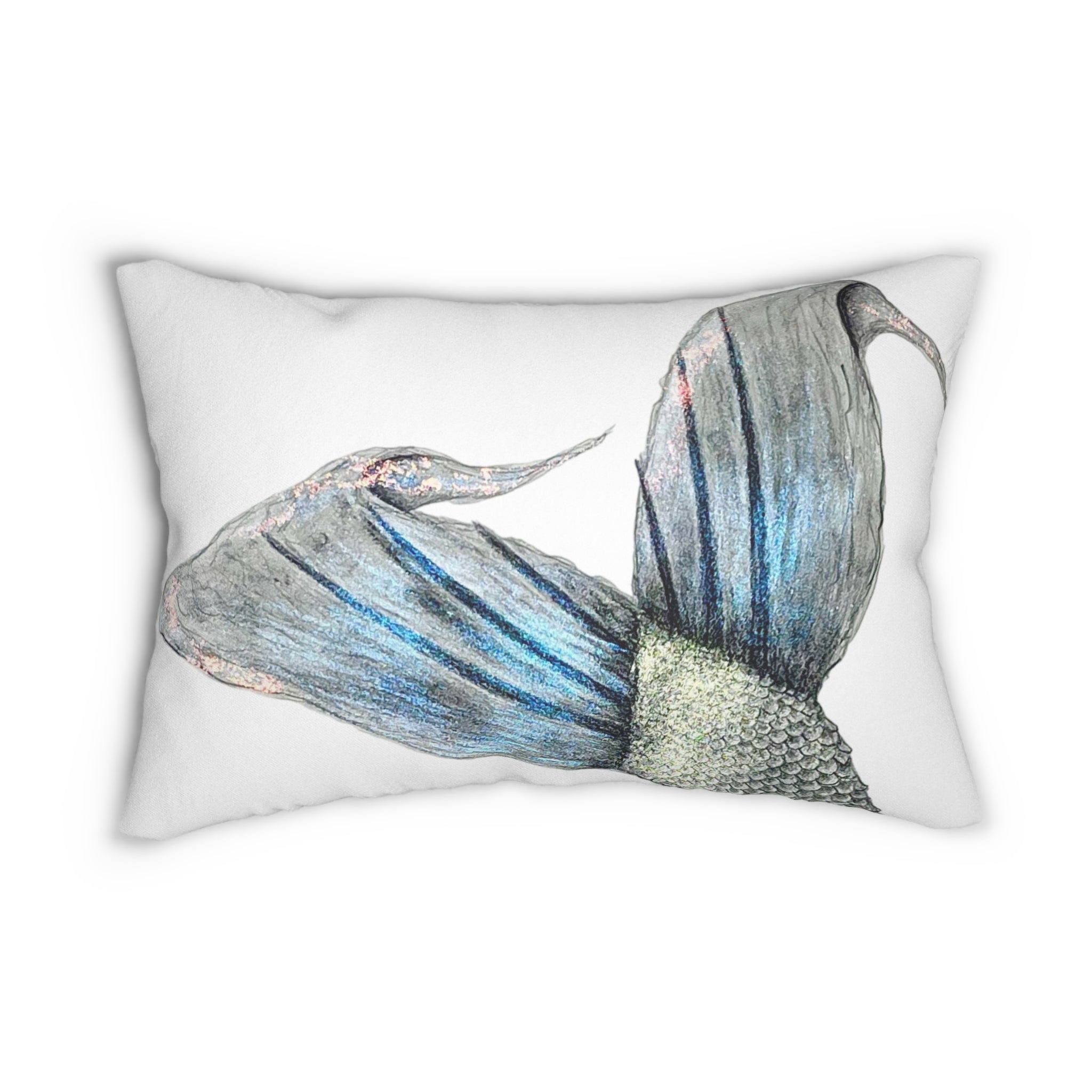 Mermaid Tail Lumbar Pillow