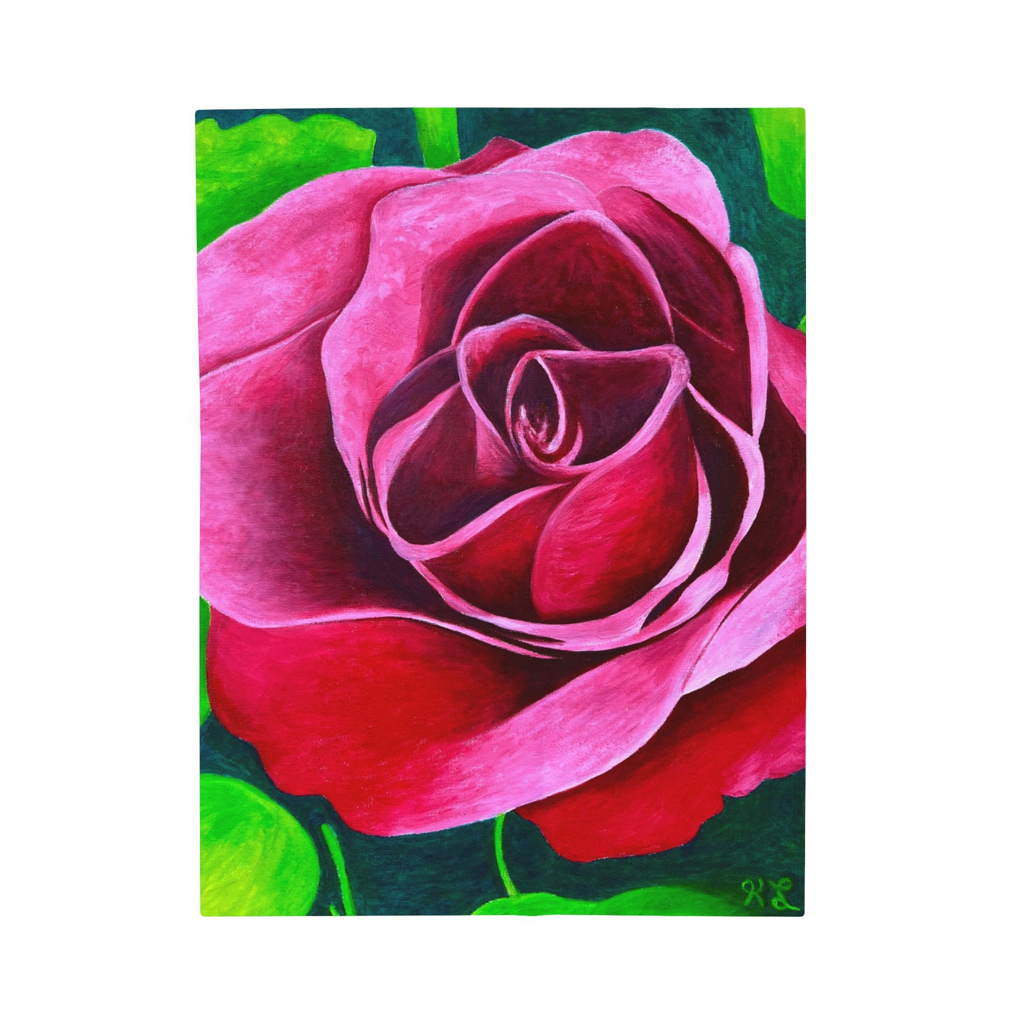 Second Rose Velveteen Plush Blanket