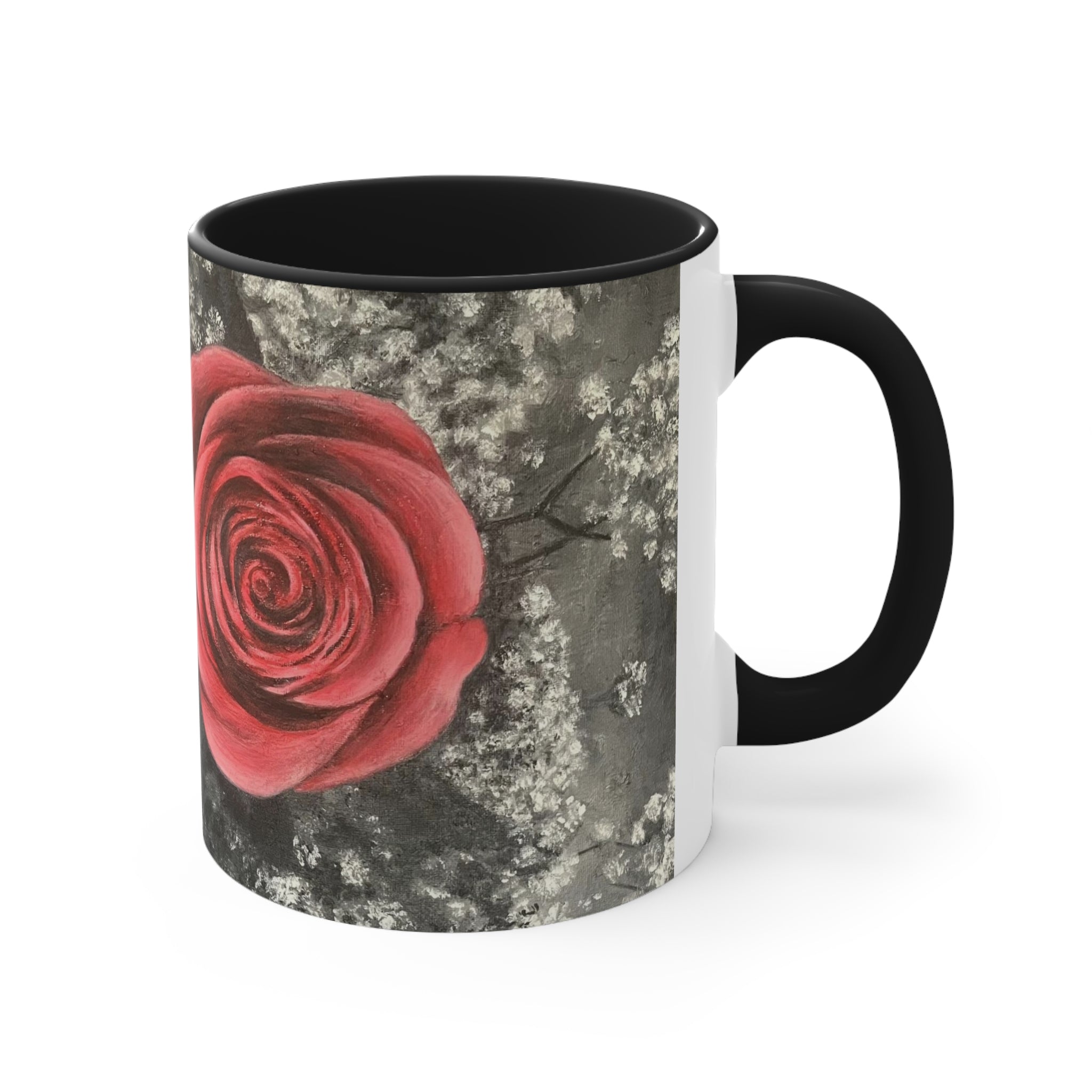 Artist Rose Accent Coffee Mug, 11oz
