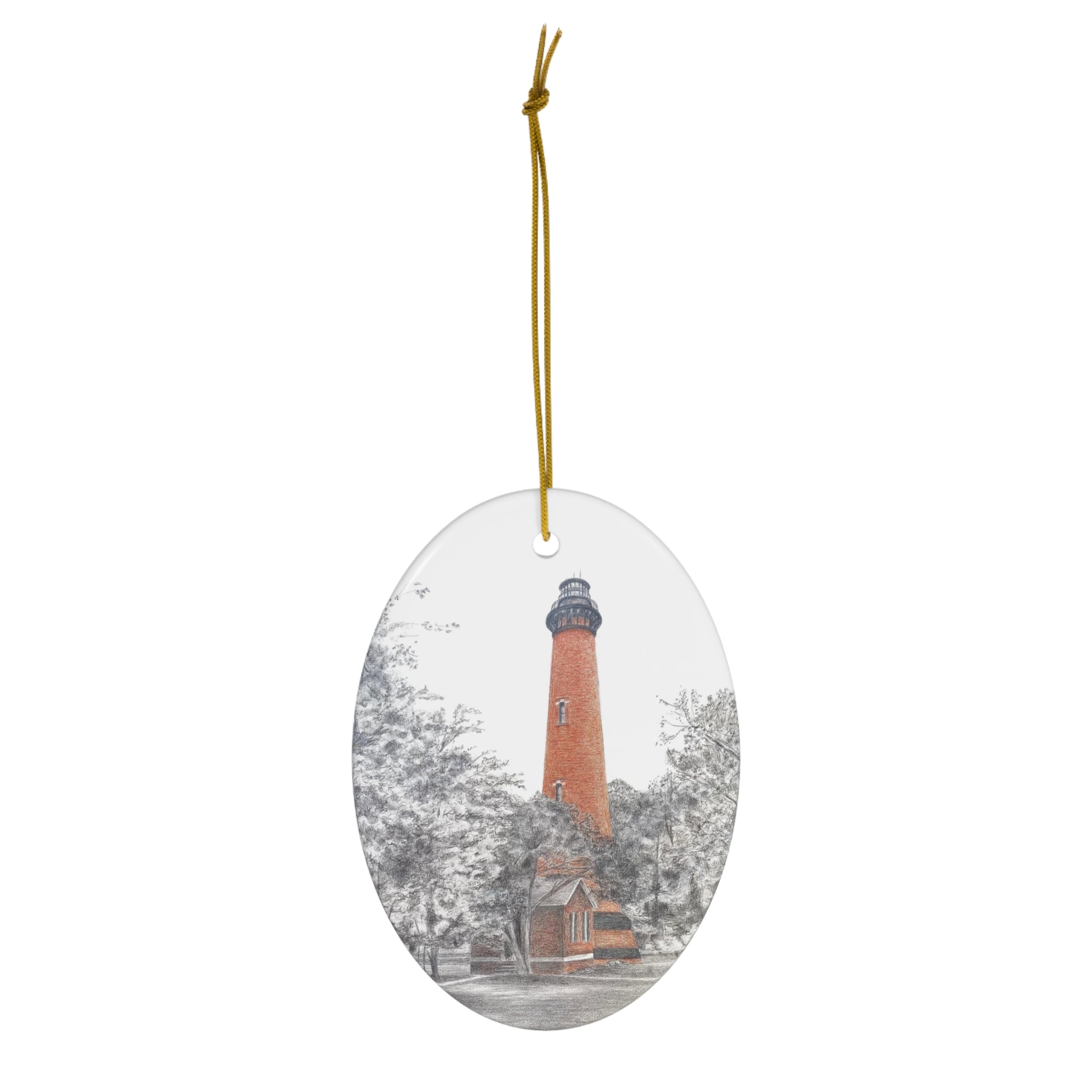 Currituck Lighthouse Ceramic Ornament, Signature Collection