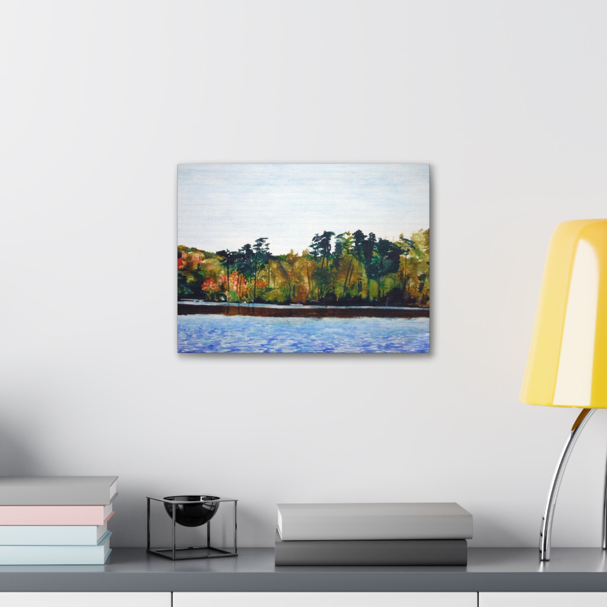 Lake Kayaking Canvas Gallery Wraps