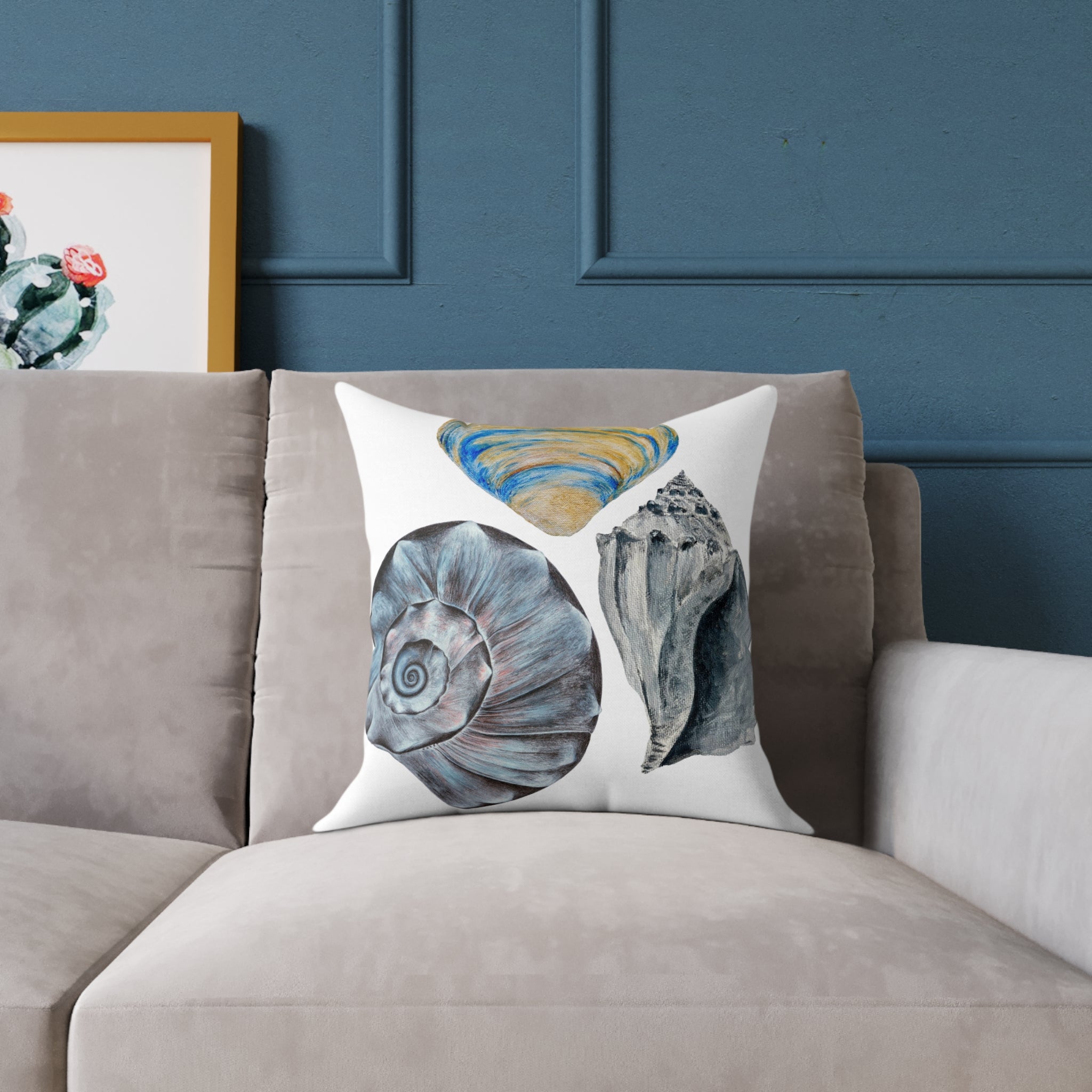 Welk Shell Square Canvas Pillow