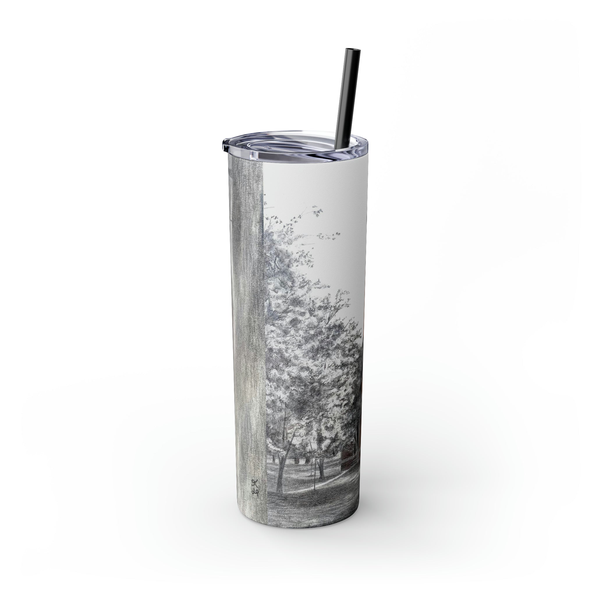 Currituck Lighthouse Skinny Tumbler with Straw, 20oz