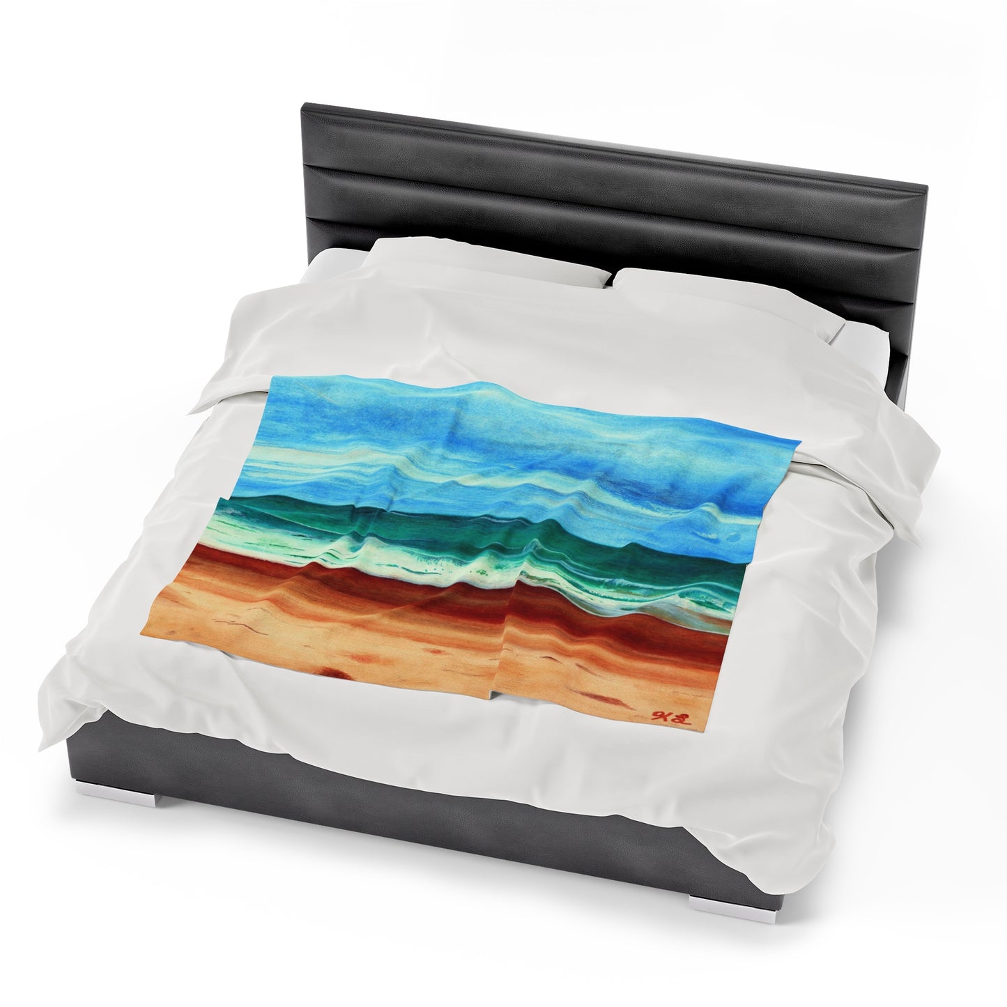 E Dogwood Beach Access Velveteen Plush Blanket
