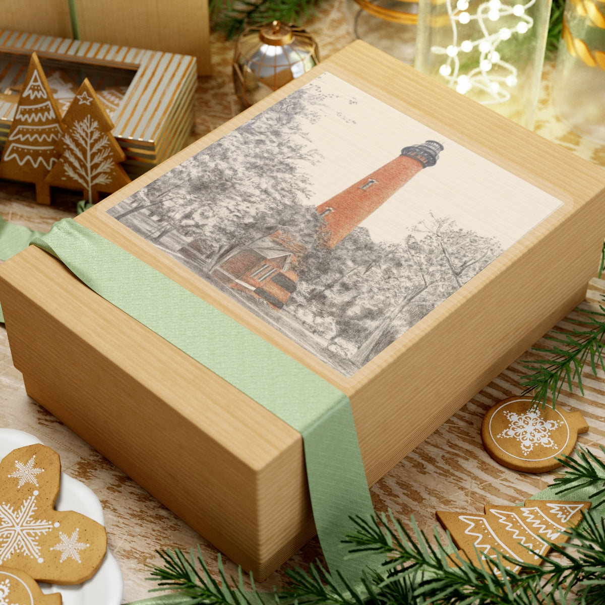 Currituck Lighthouse Kiss-Cut Stickers