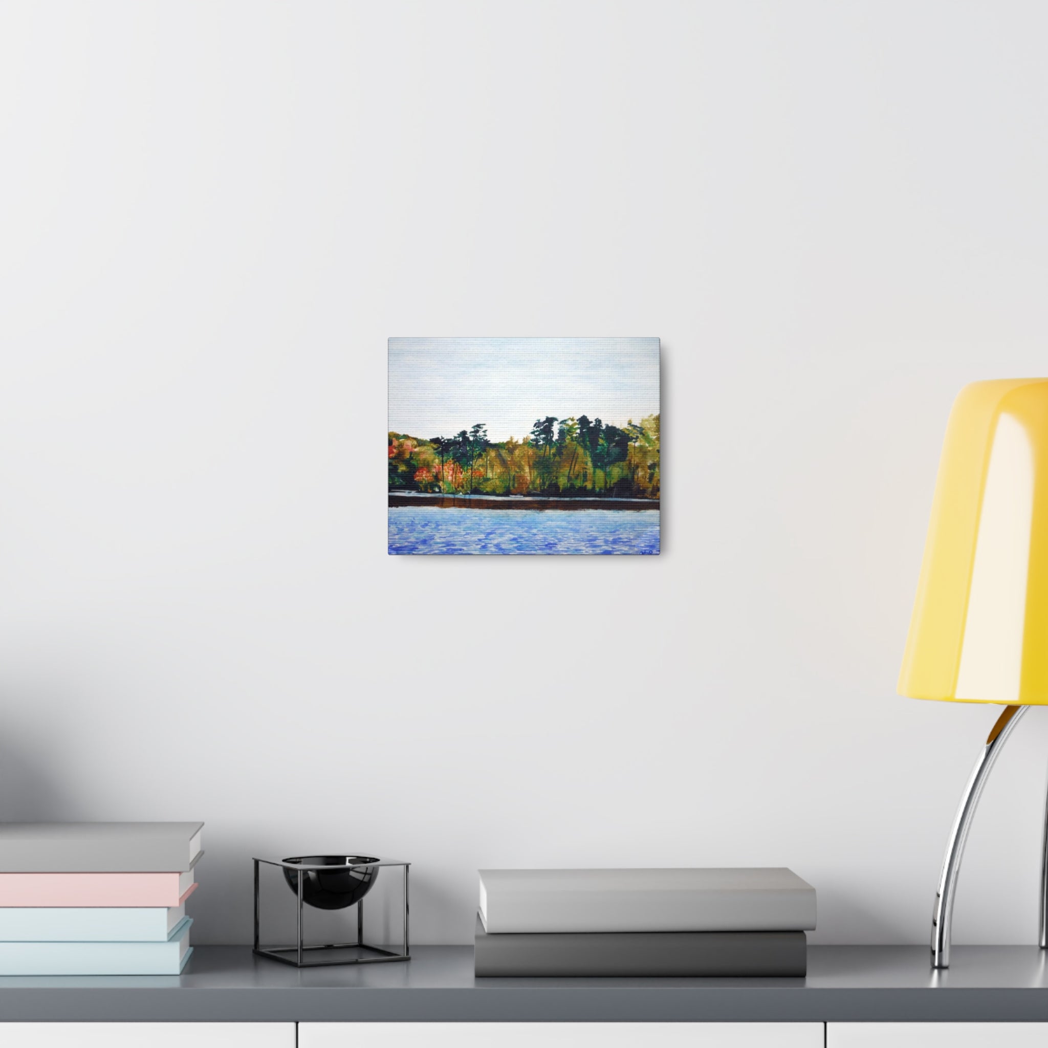 Lake Kayaking Canvas Gallery Wraps